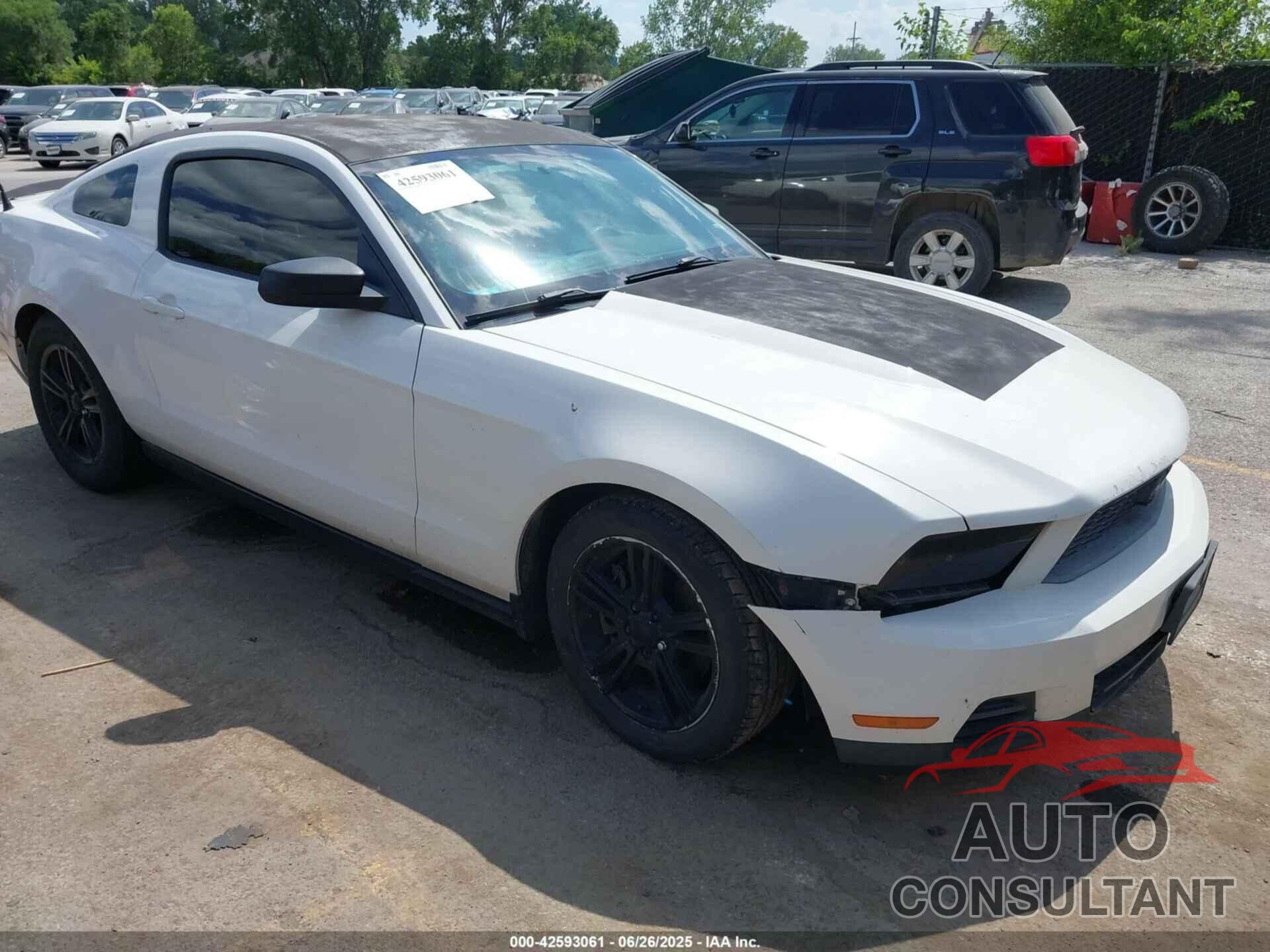 FORD MUSTANG 2012 - 1ZVBP8AM3C5225098