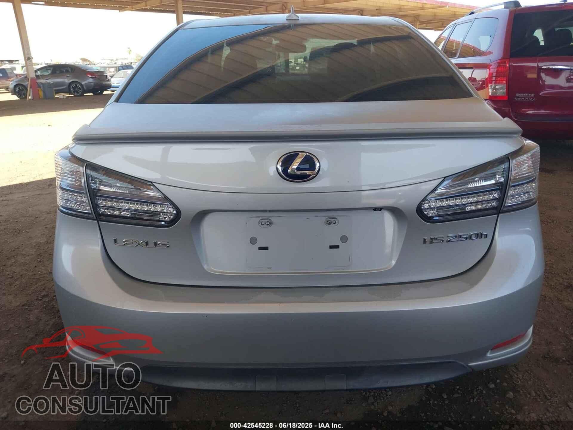 LEXUS HS 250H 2010 - JTHBB1BA3A2020178
