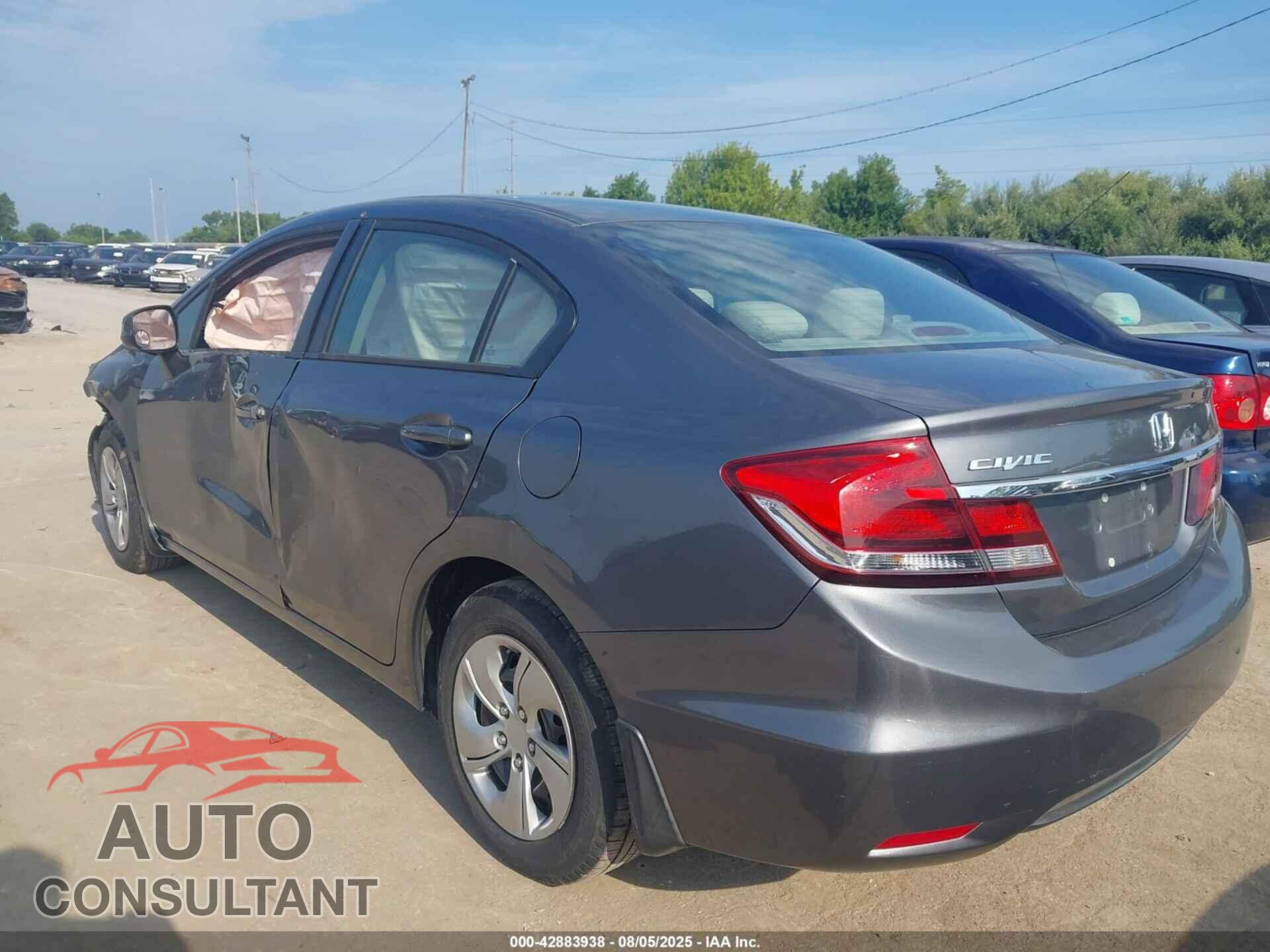 HONDA CIVIC 2013 - 19XFB2F54DE249644