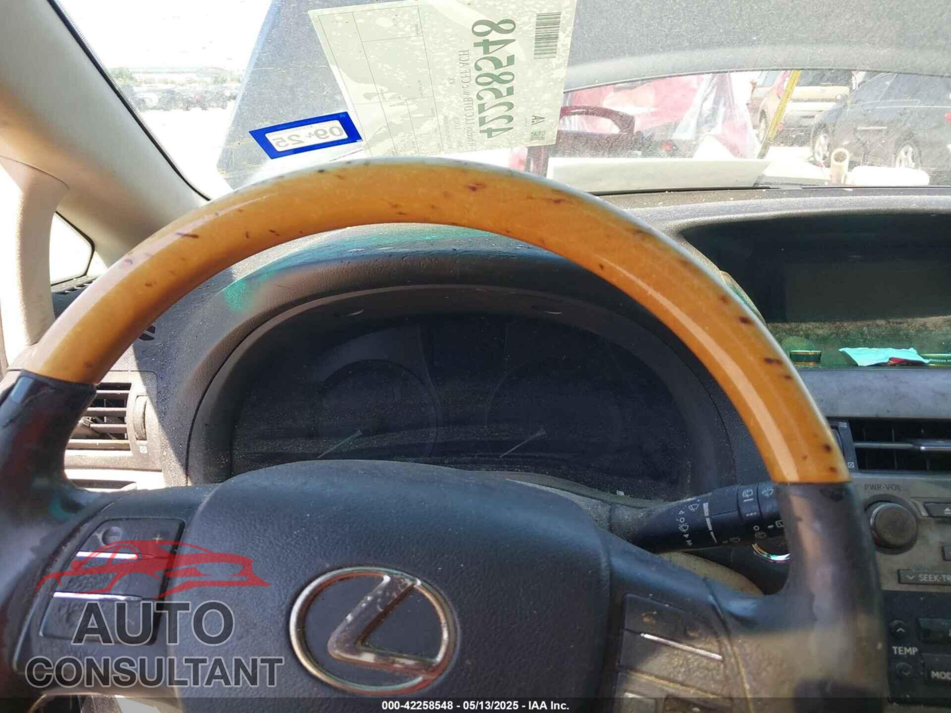 LEXUS RX 2010 - 2T2ZK1BA8AC024093