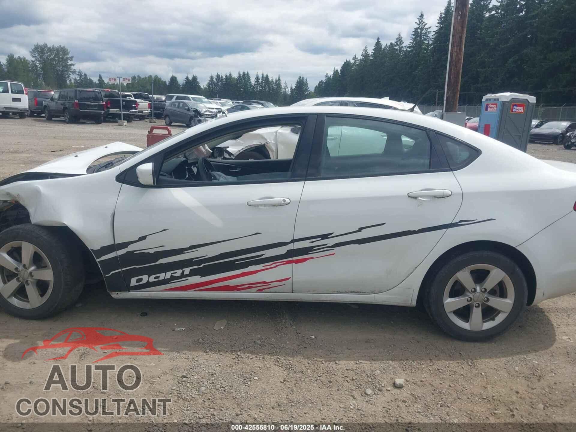 DODGE DART 2015 - 1C3CDFBB0FD267762