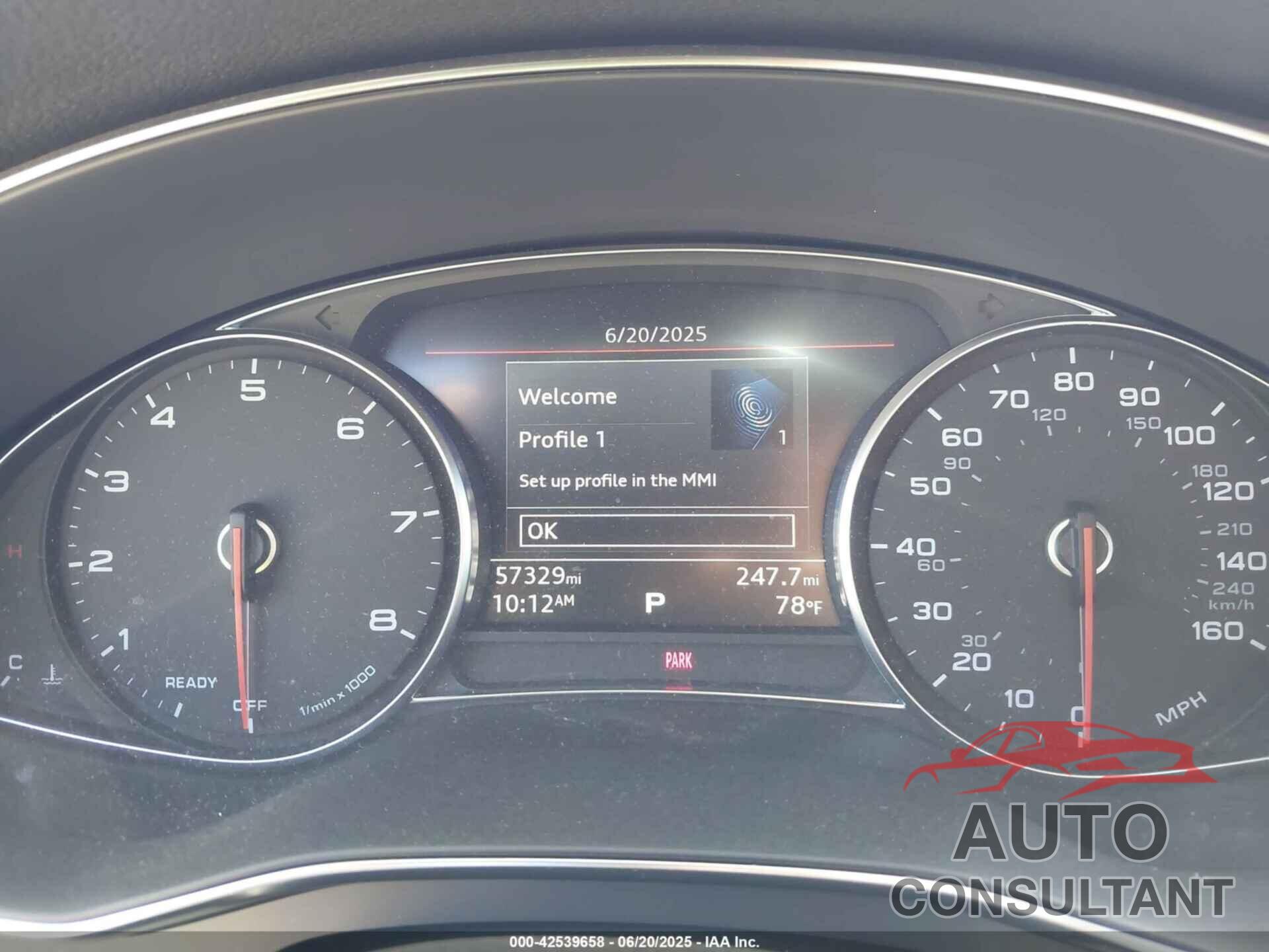 AUDI A6 2019 - WAUD8AF25KN129671