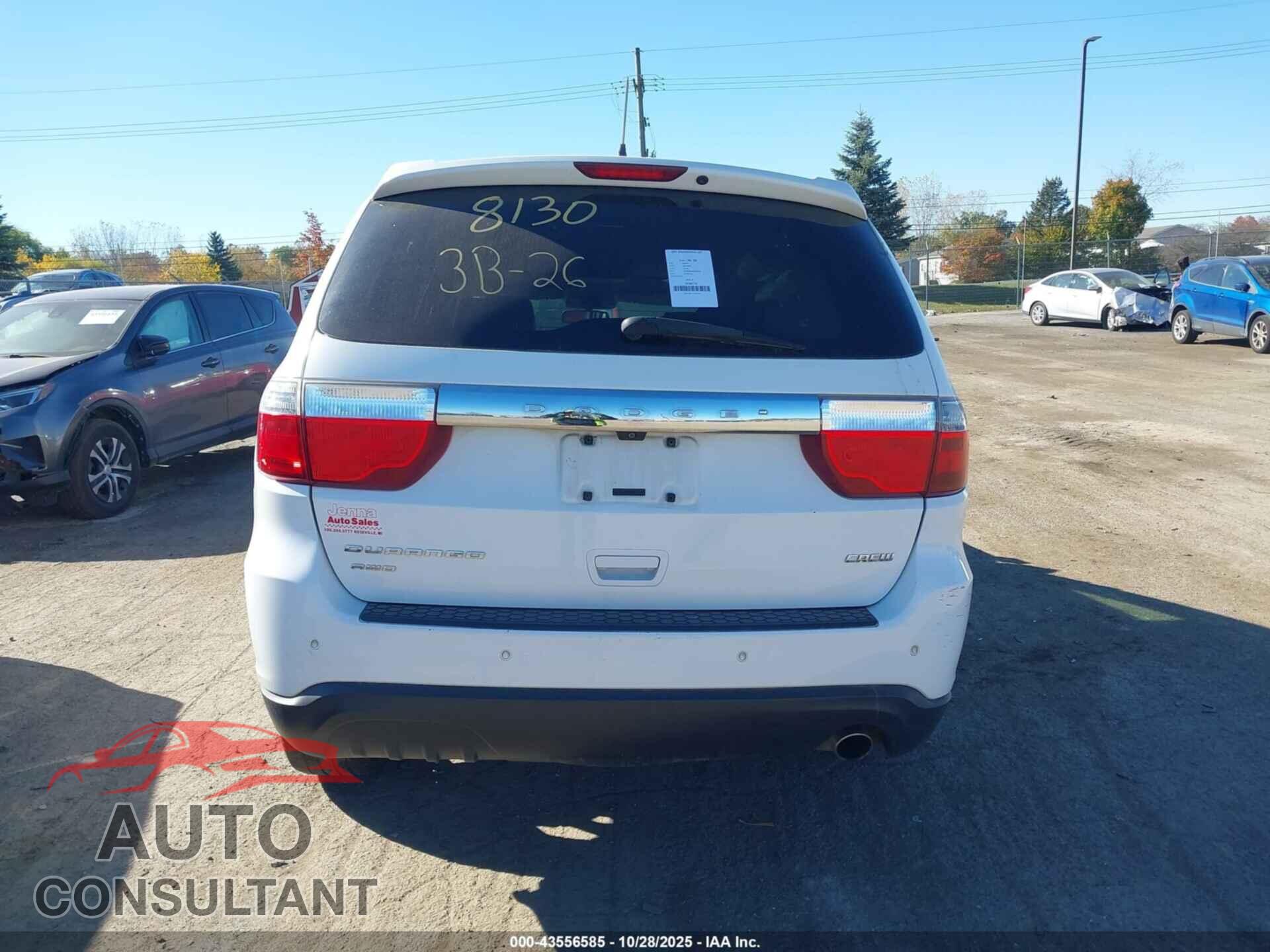 DODGE DURANGO 2013 - 1C4RDJDG8DC698130