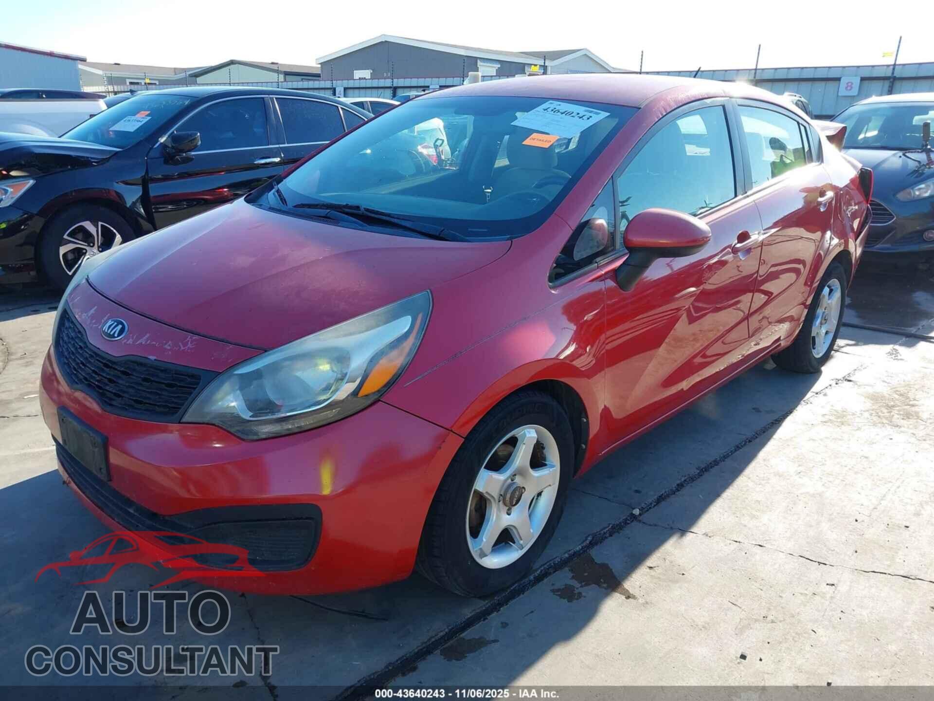 KIA RIO 2013 - KNADM4A38D6161217