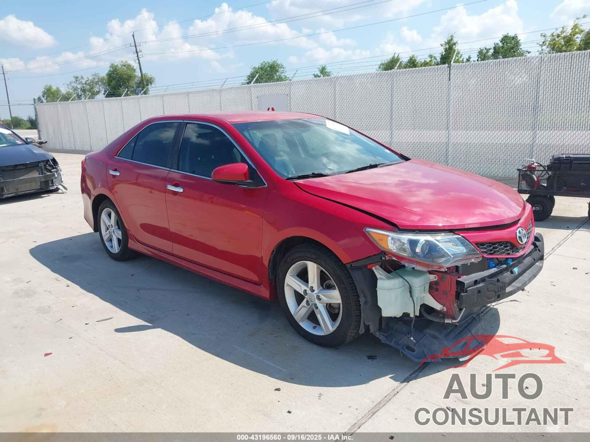 TOYOTA CAMRY 2012 - 4T1BF1FK6CU585696