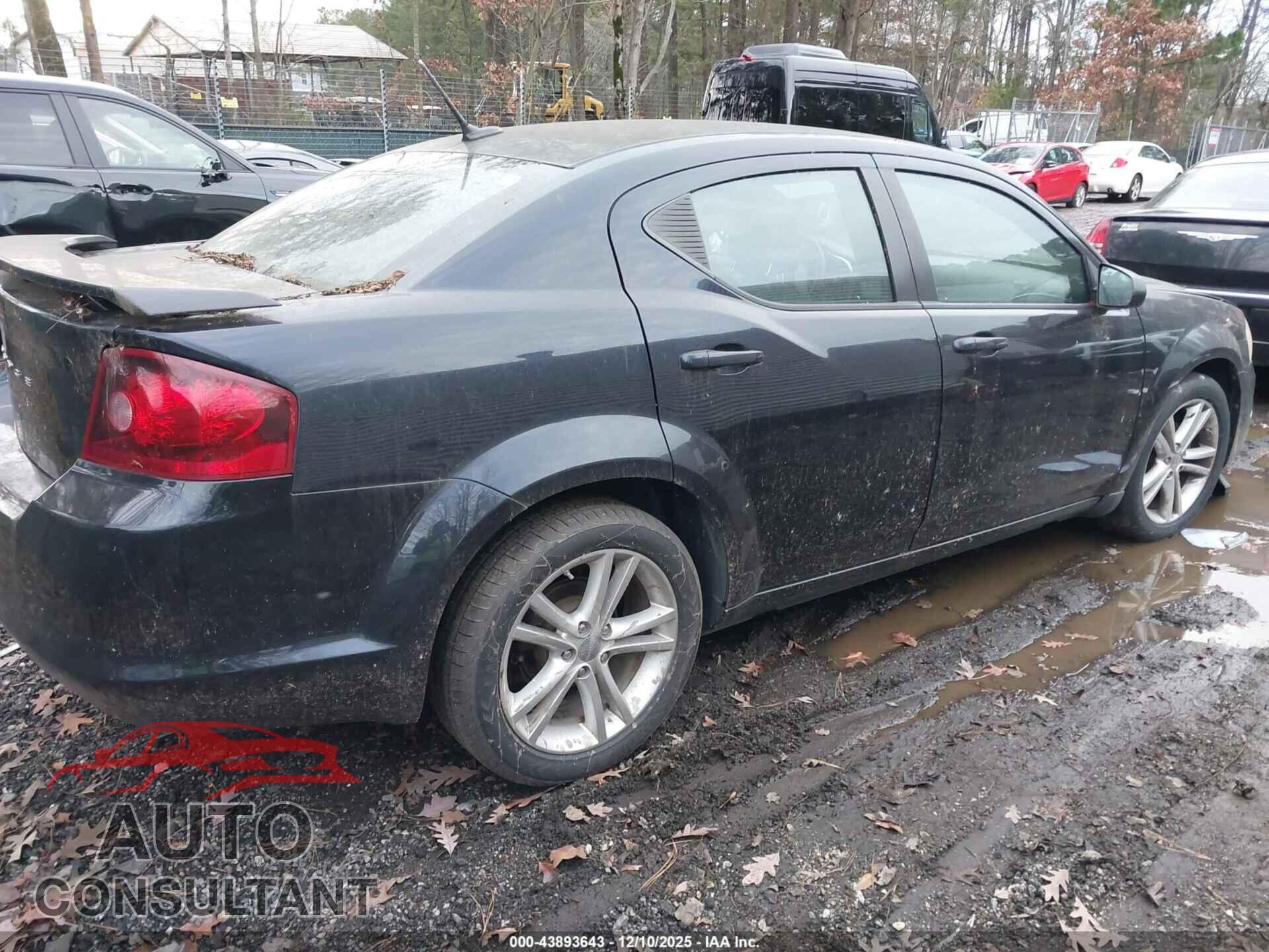 DODGE AVENGER 2012 - 1C3CDZAG5CN314143