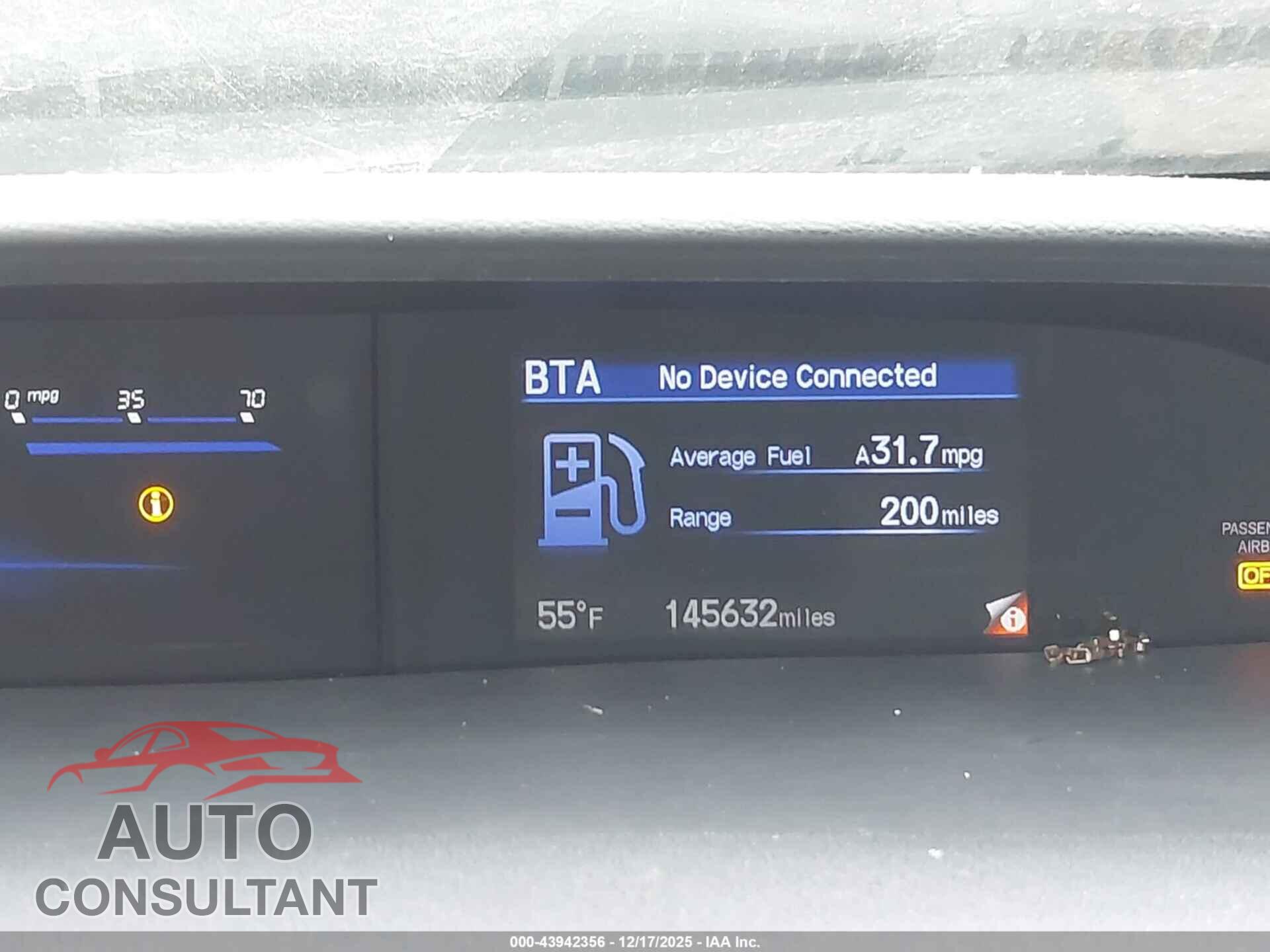 HONDA CIVIC 2013 - 19XFB2F50DE290577