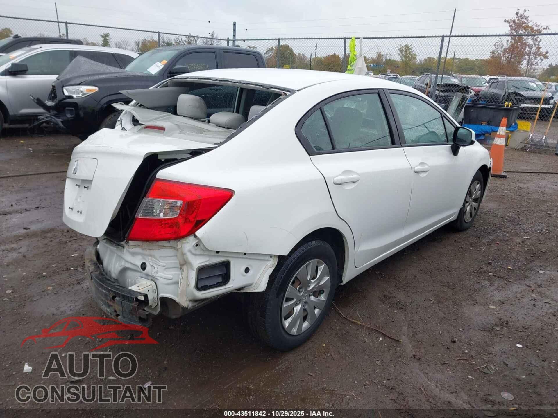 HONDA CIVIC 2012 - 19XFB2F59CE042004