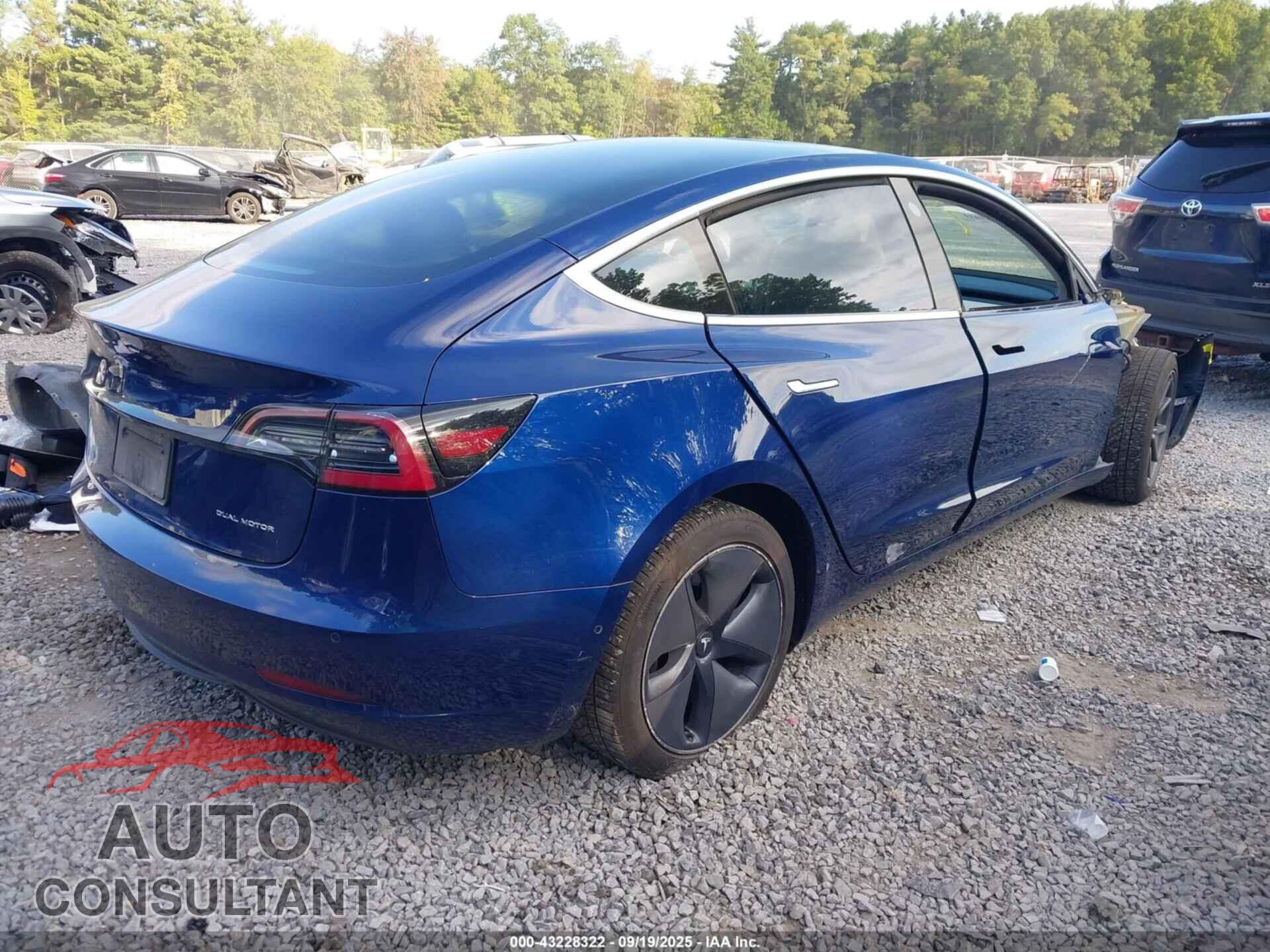 TESLA MODEL 3 2019 - 5YJ3E1EB6KF192186