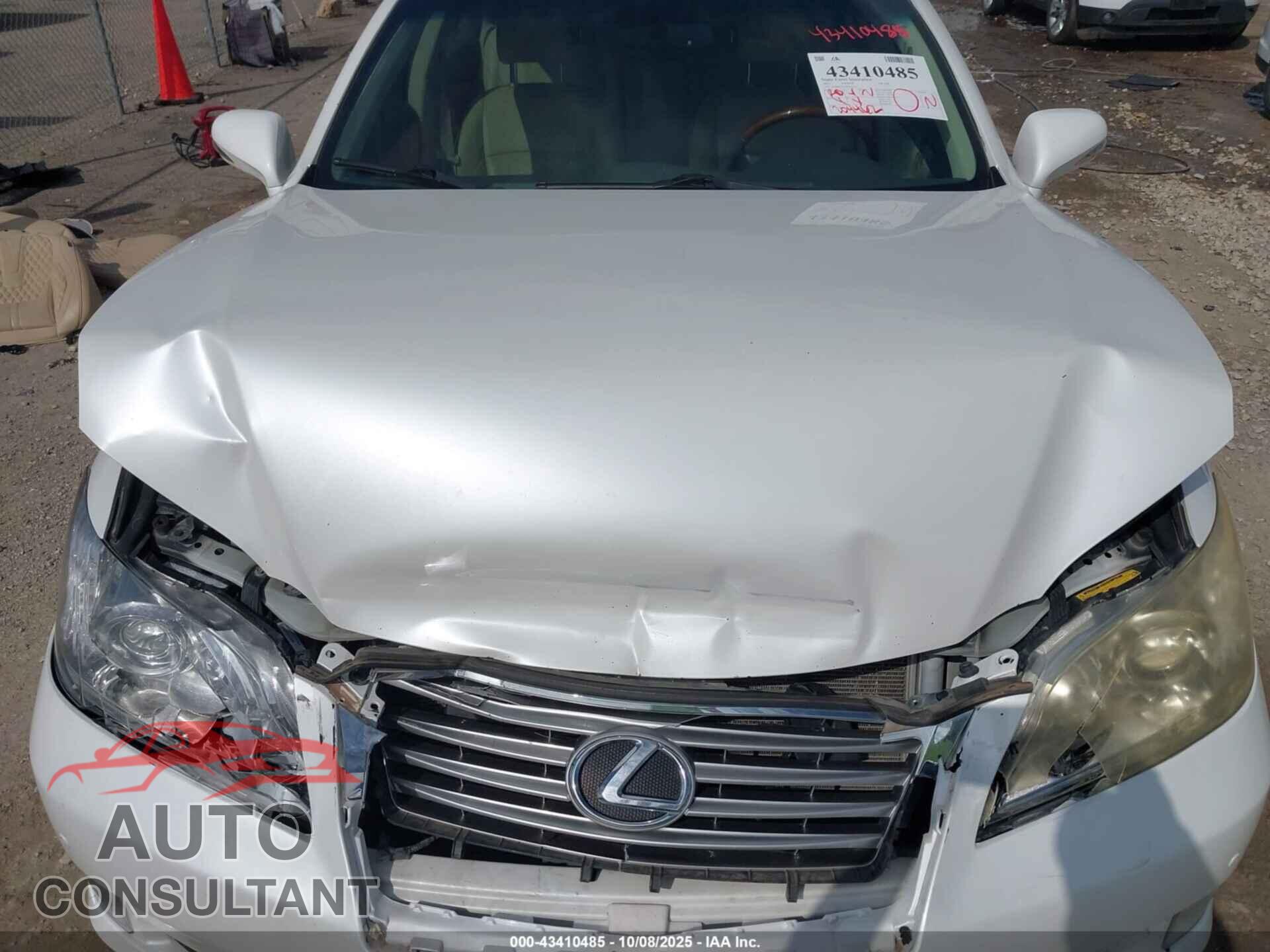 LEXUS ES 350 2011 - JTHBK1EG2B2425353