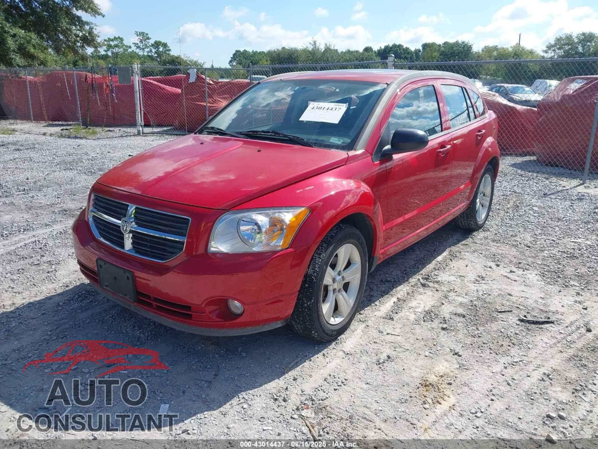 DODGE CALIBER 2012 - 1C3CDWDA1CD532365