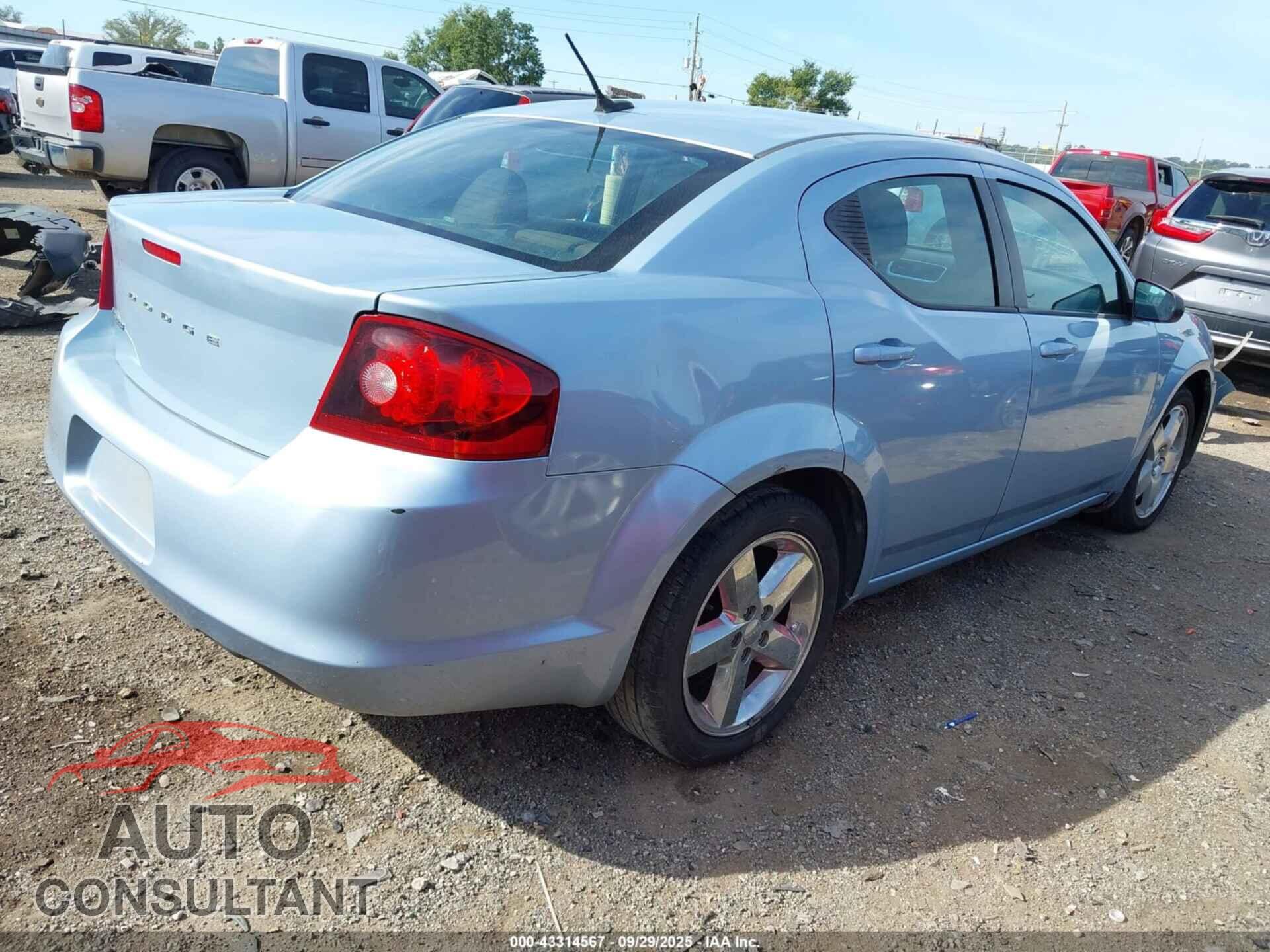 DODGE AVENGER 2013 - 1C3CDZAB4DN689446