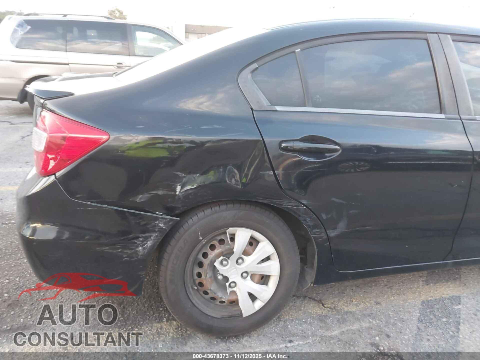 HONDA CIVIC 2012 - 19XFB2F55CE303368