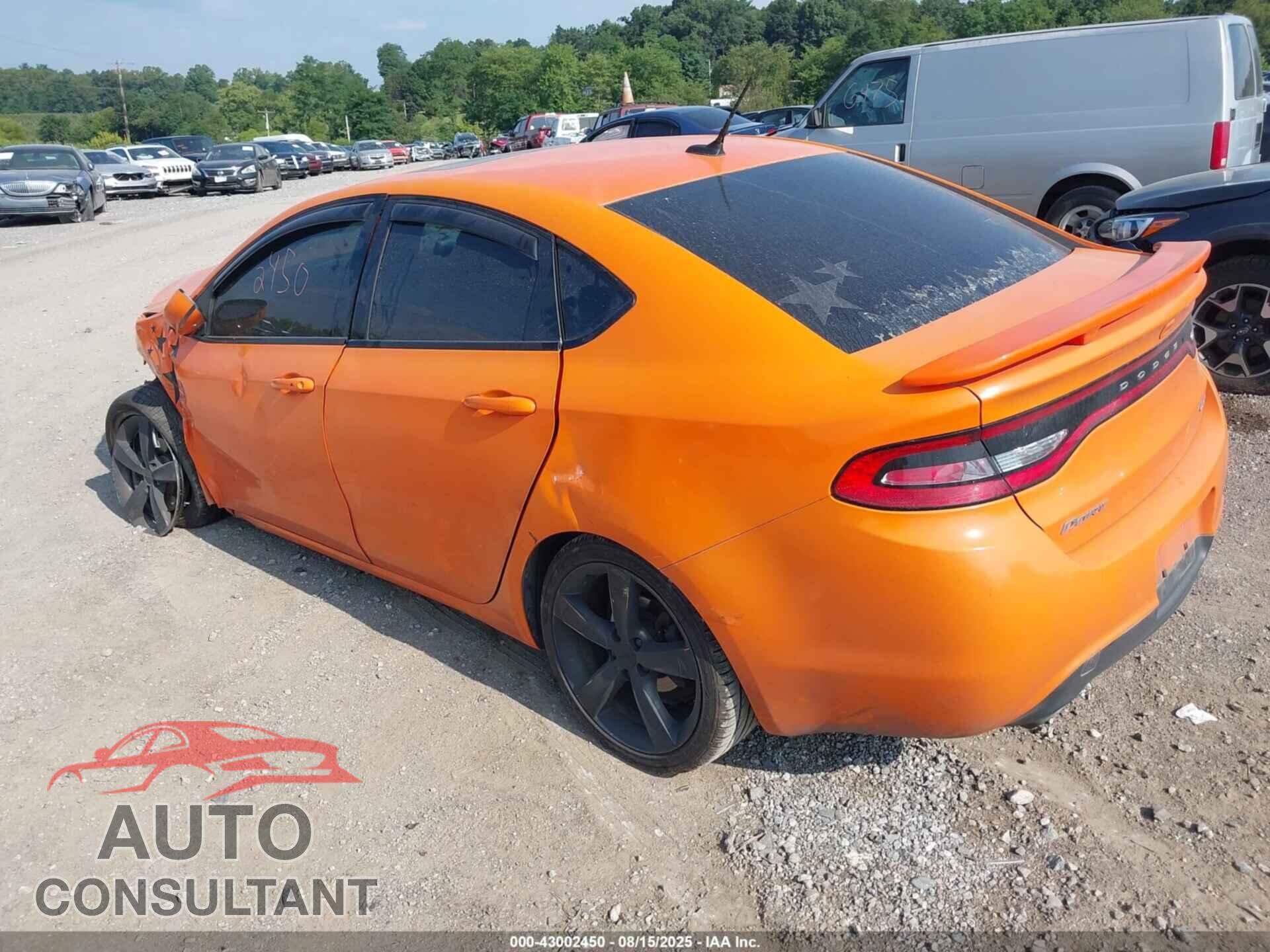 DODGE DART 2014 - 1C3CDFEB0ED678136