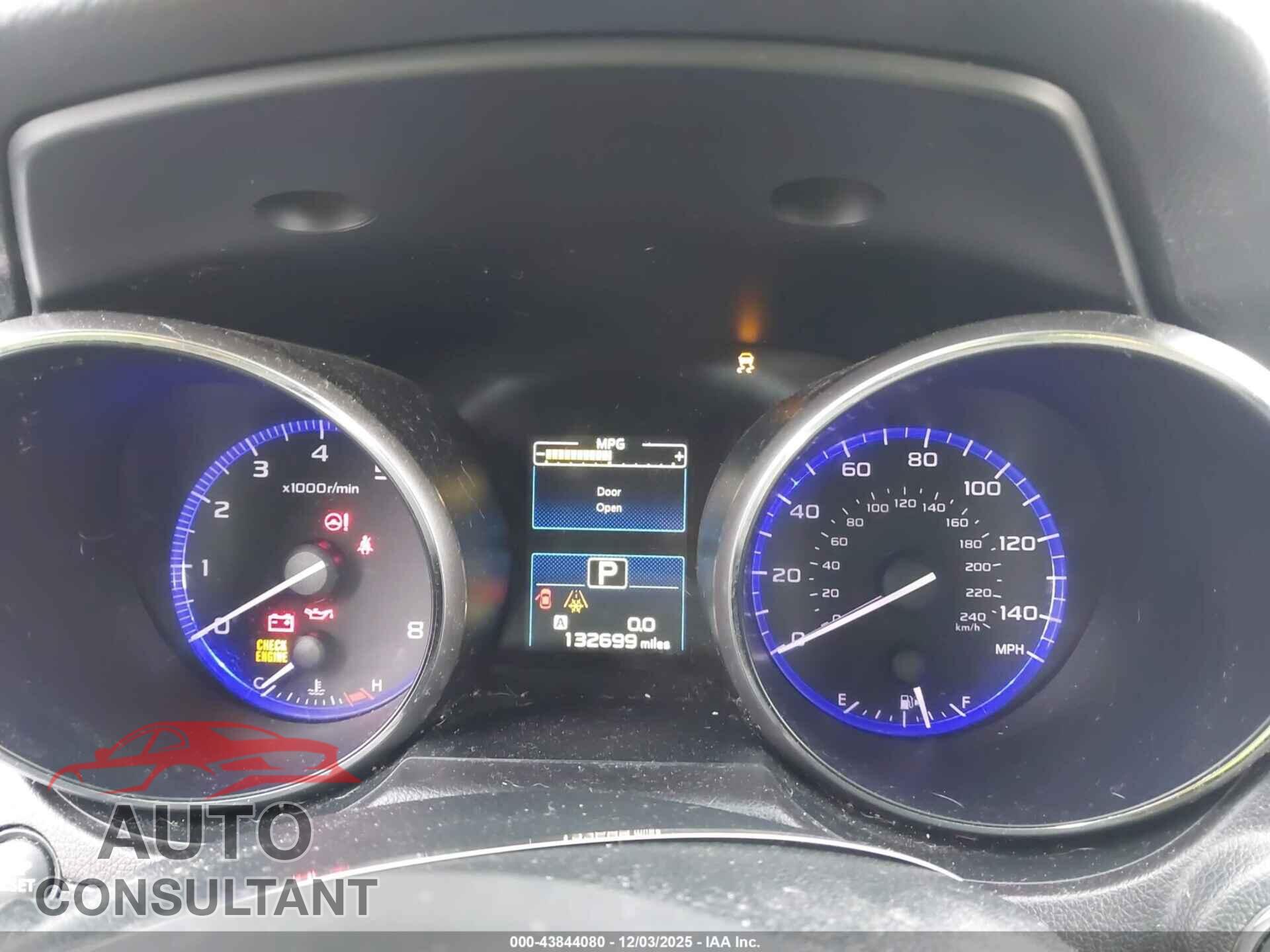 SUBARU OUTBACK 2017 - 4S4BSAKC2H3371408