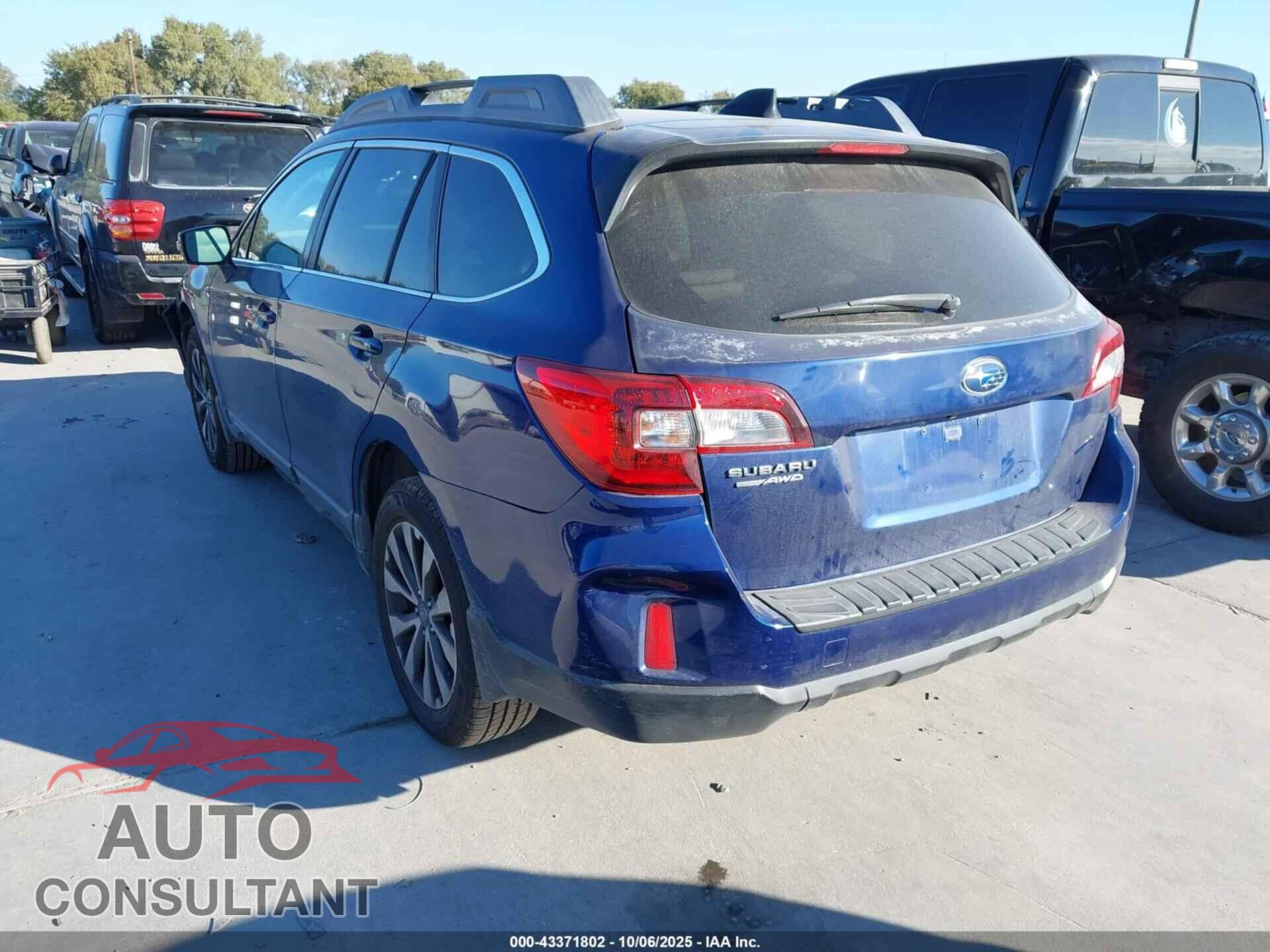 SUBARU OUTBACK 2016 - 4S4BSANC7G3317497
