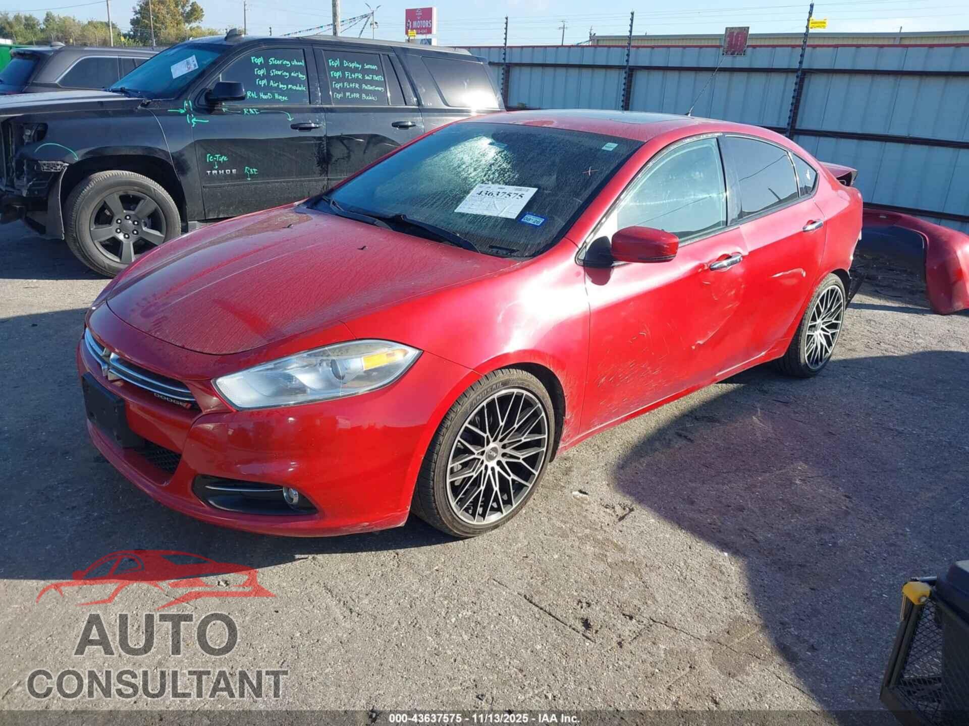 DODGE DART 2014 - 1C3CDFCB7ED719767