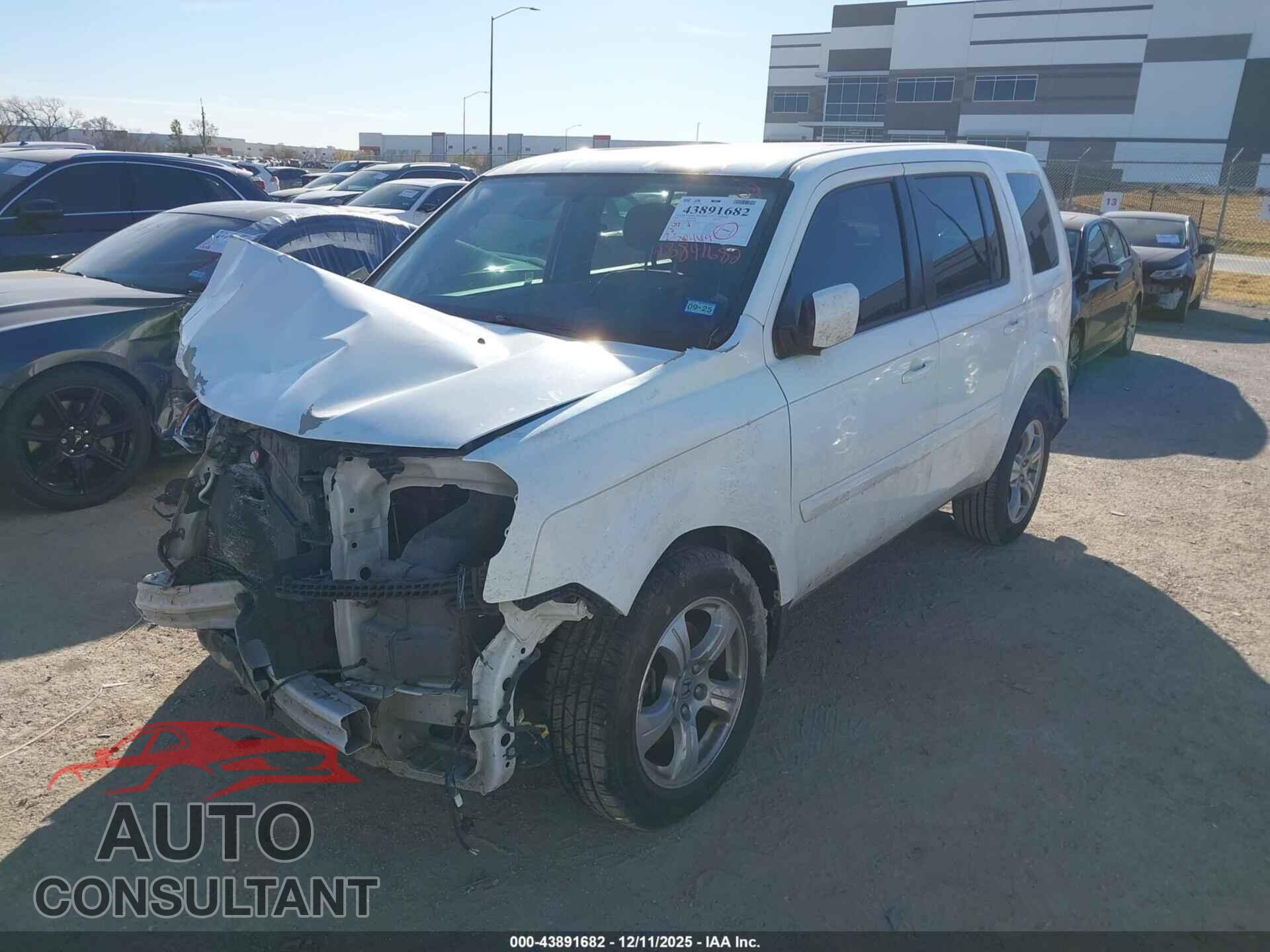 HONDA PILOT 2013 - 5FNYF3H46DB030380