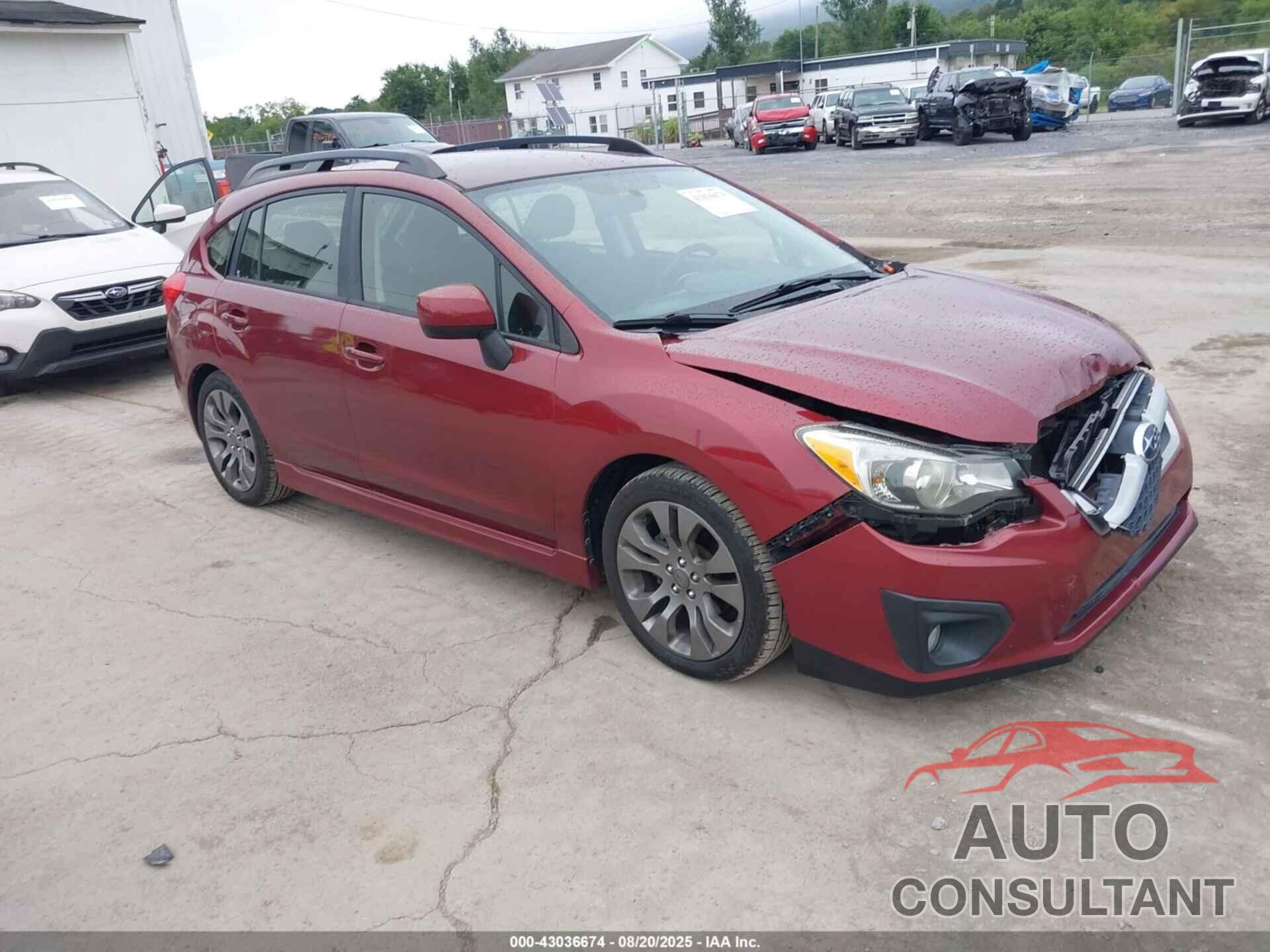 SUBARU IMPREZA 2013 - JF1GPAL6XD2807075
