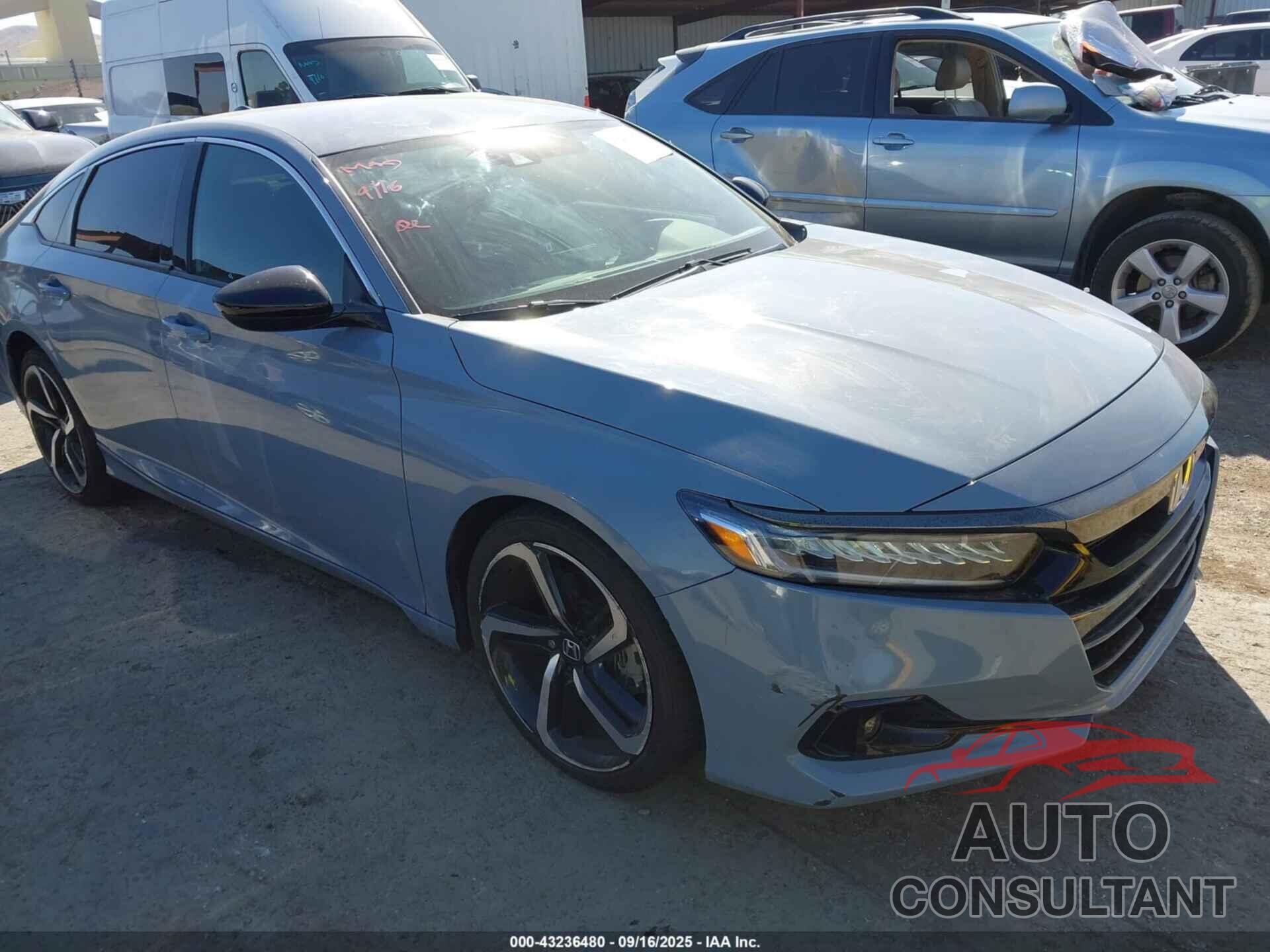 HONDA ACCORD 2022 - 1HGCV1F38NA108276