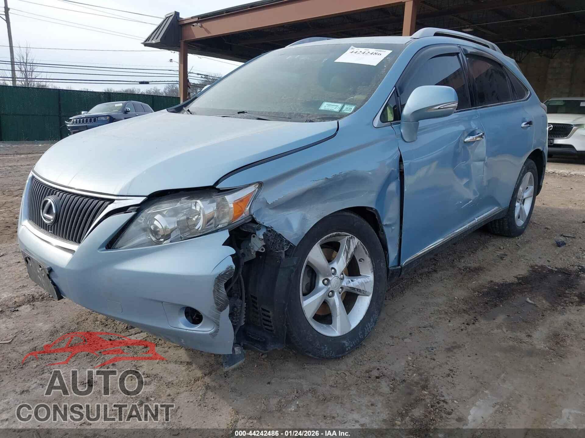 LEXUS RX 350 2010 - 2T2BK1BA5AC032282