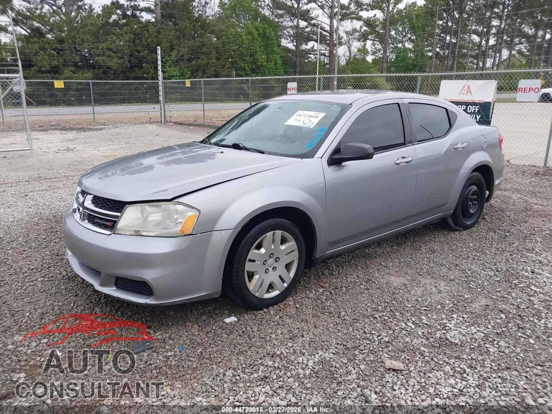 DODGE AVENGER 2013 - 1C3CDZAB0DN682803