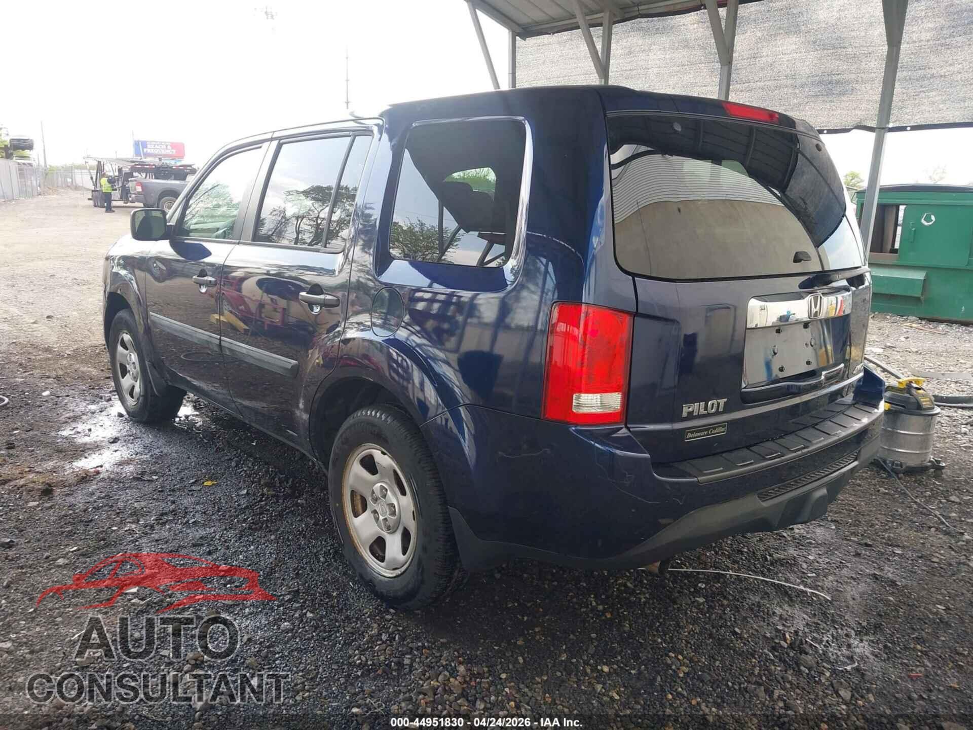 HONDA PILOT 2013 - 5FNYF4H24DB086029