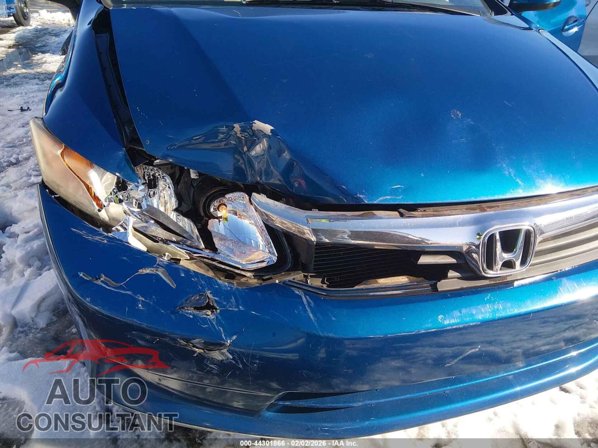 HONDA CIVIC 2012 - 19XFB2F52CE026579