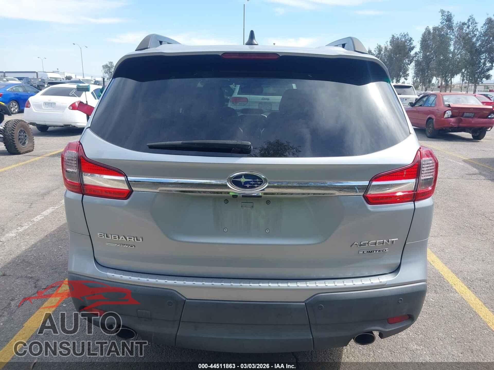 SUBARU ASCENT 2019 - 4S4WMAPD7K3452098