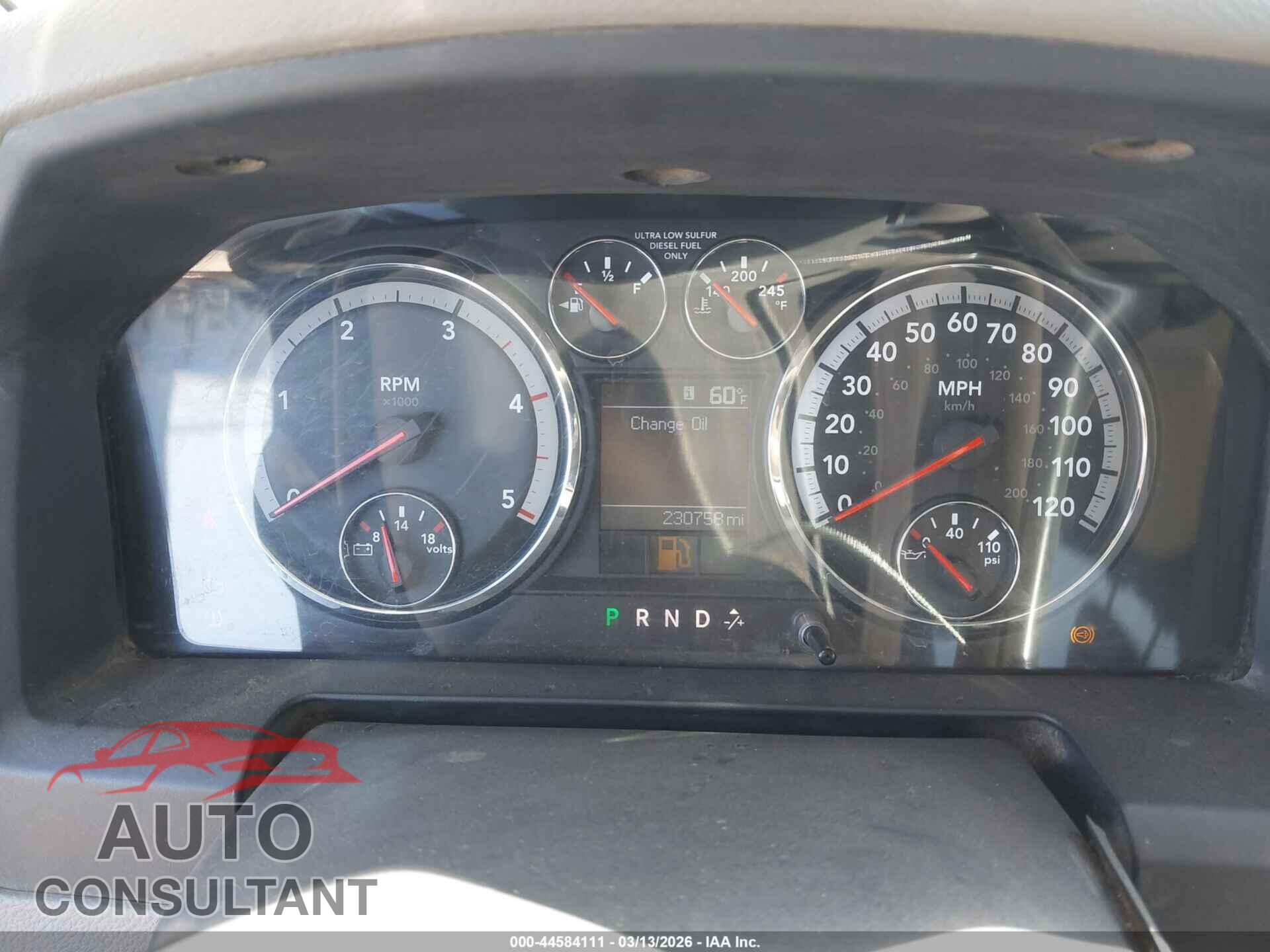 DODGE RAM 2500 2010 - 3D7TP2CL7AG173267