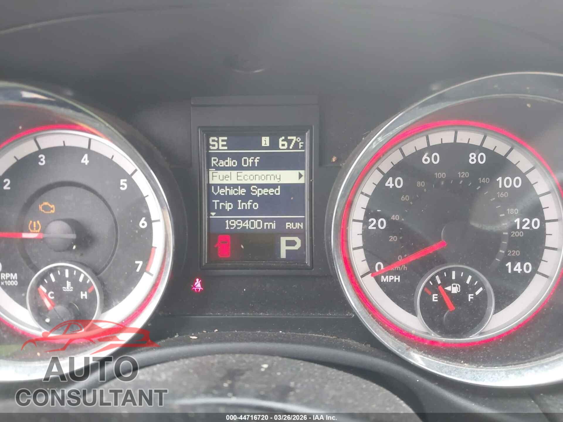 DODGE DURANGO 2013 - 1C4RDJAG1DC608692