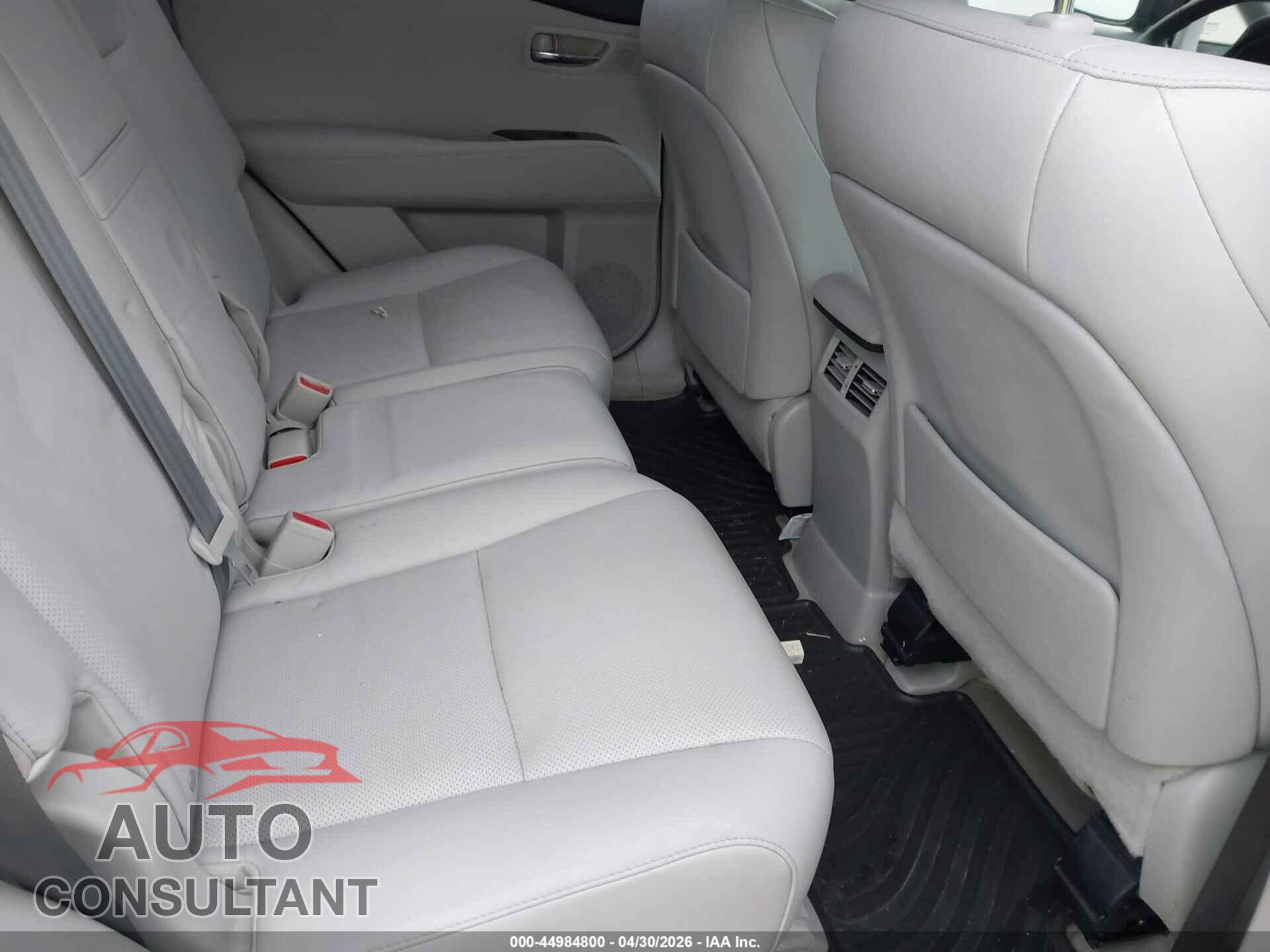 LEXUS RX 350 2011 - 2T2ZK1BAXBC058991