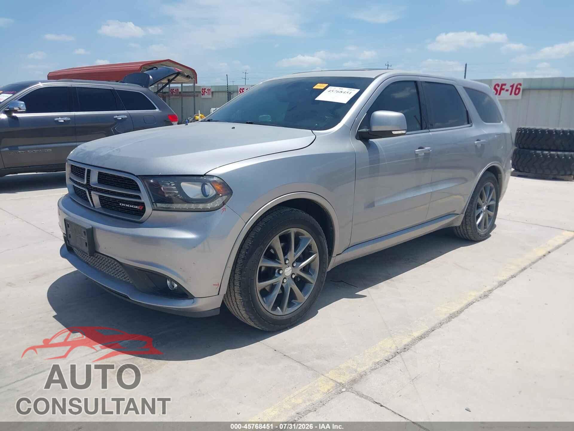 DODGE DURANGO 2017 - 1C4RDHDG2HC724137