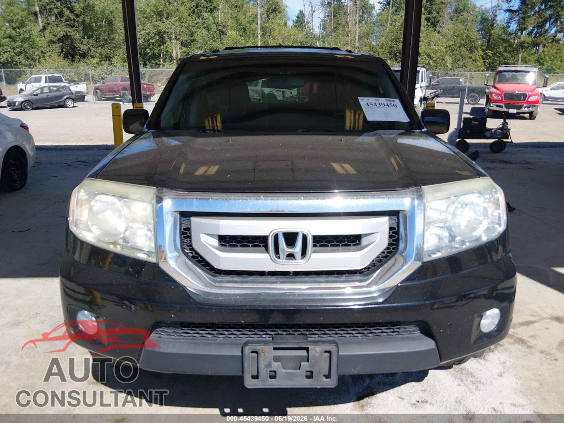 HONDA PILOT 2010 - 5FNYF4H92AB014352