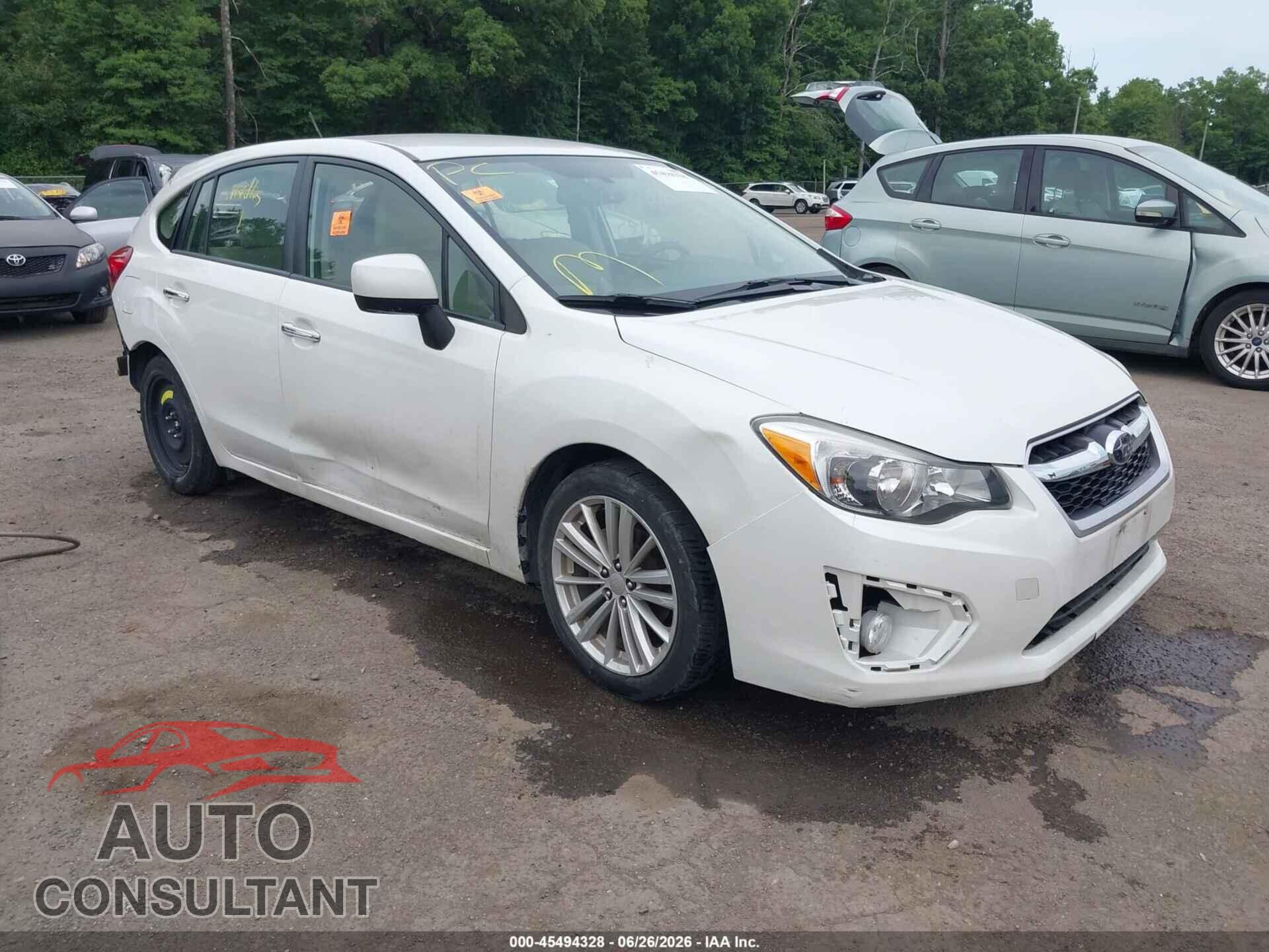 SUBARU IMPREZA 2012 - JF1GPAG65CH200636