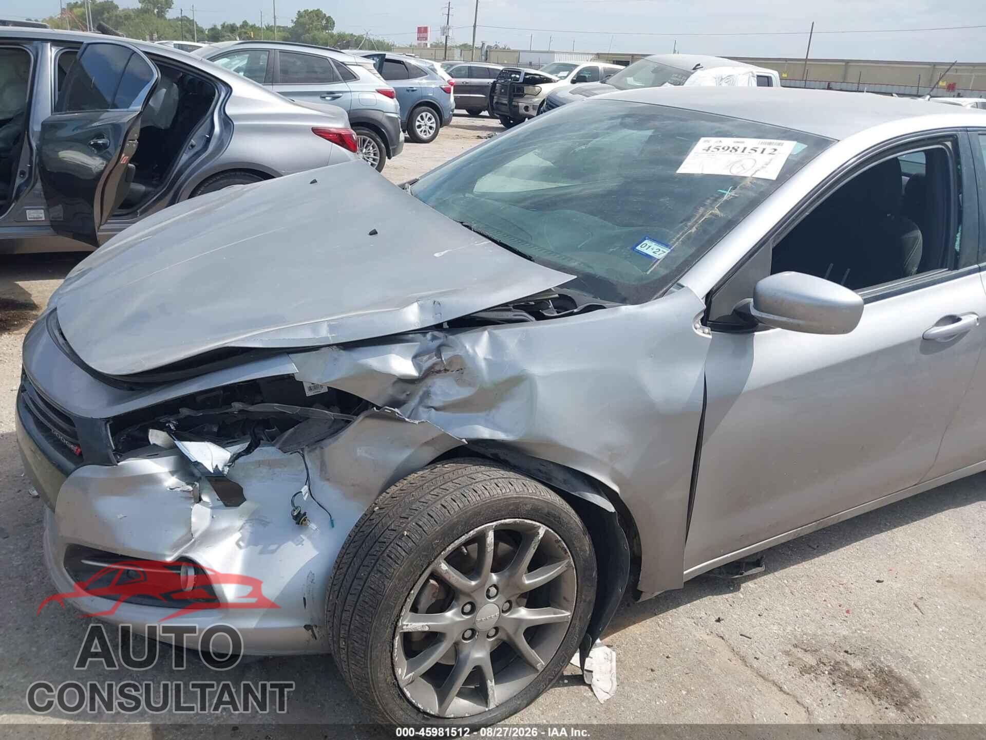 DODGE DART 2014 - 1C3CDFBB7ED851834