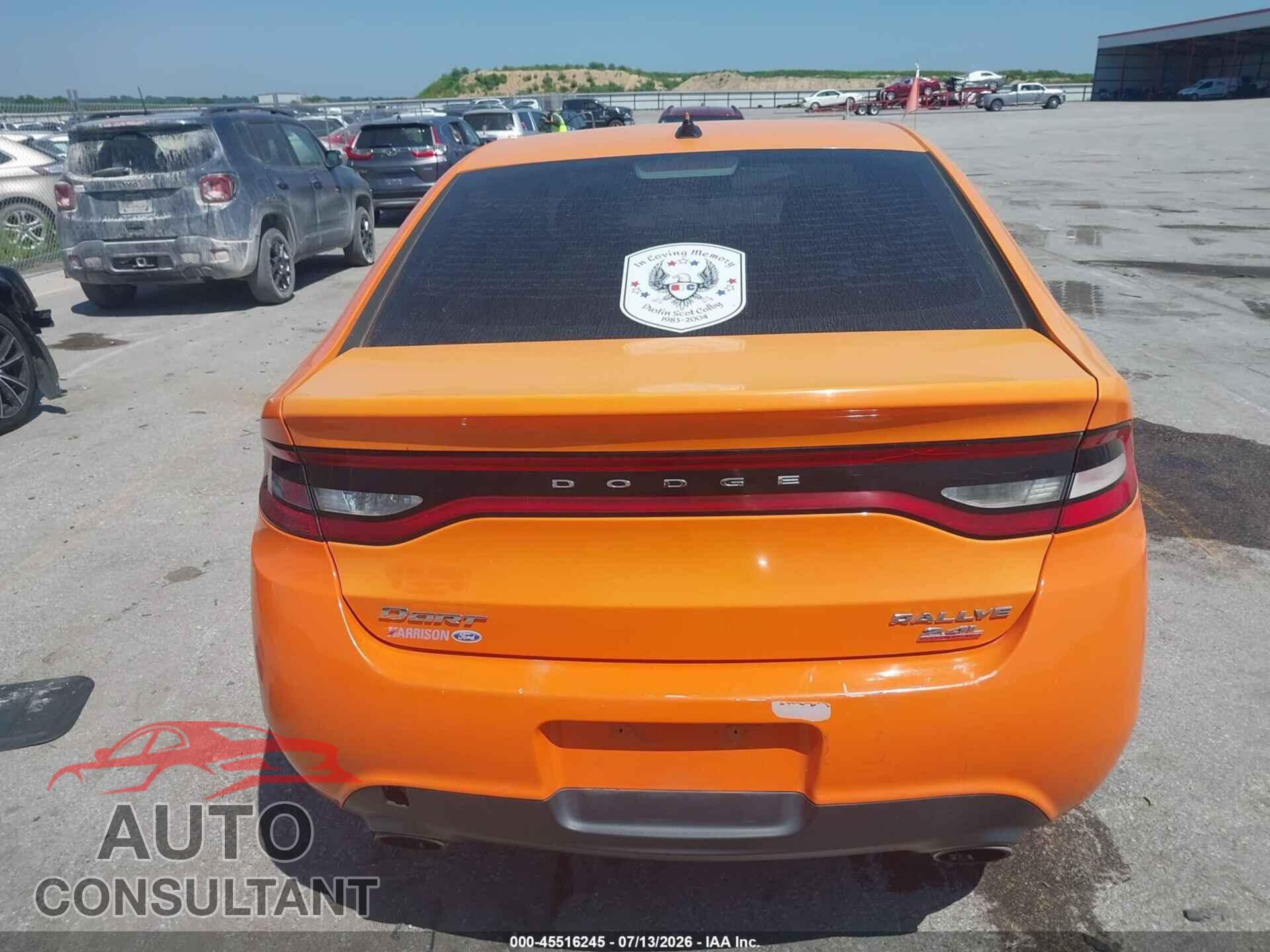 DODGE DART 2014 - 1C3CDFBBXED786767