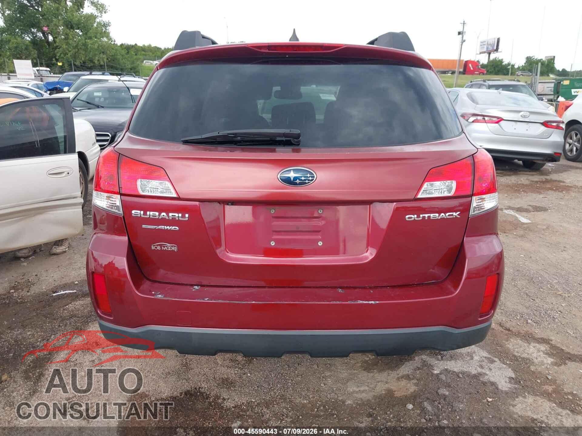 SUBARU OUTBACK 2012 - 4S4BRCKC8C3233663