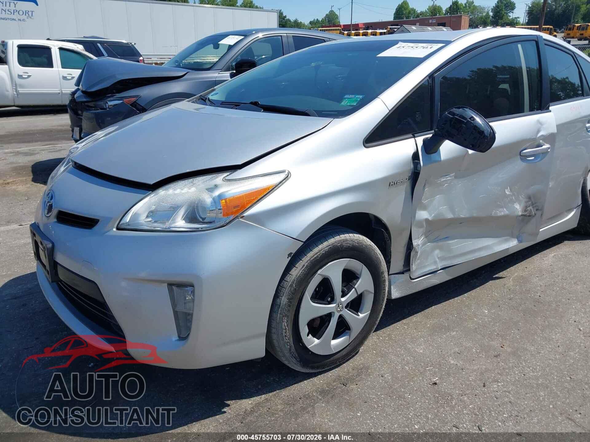 TOYOTA PRIUS 2013 - JTDKN3DU3D5634629