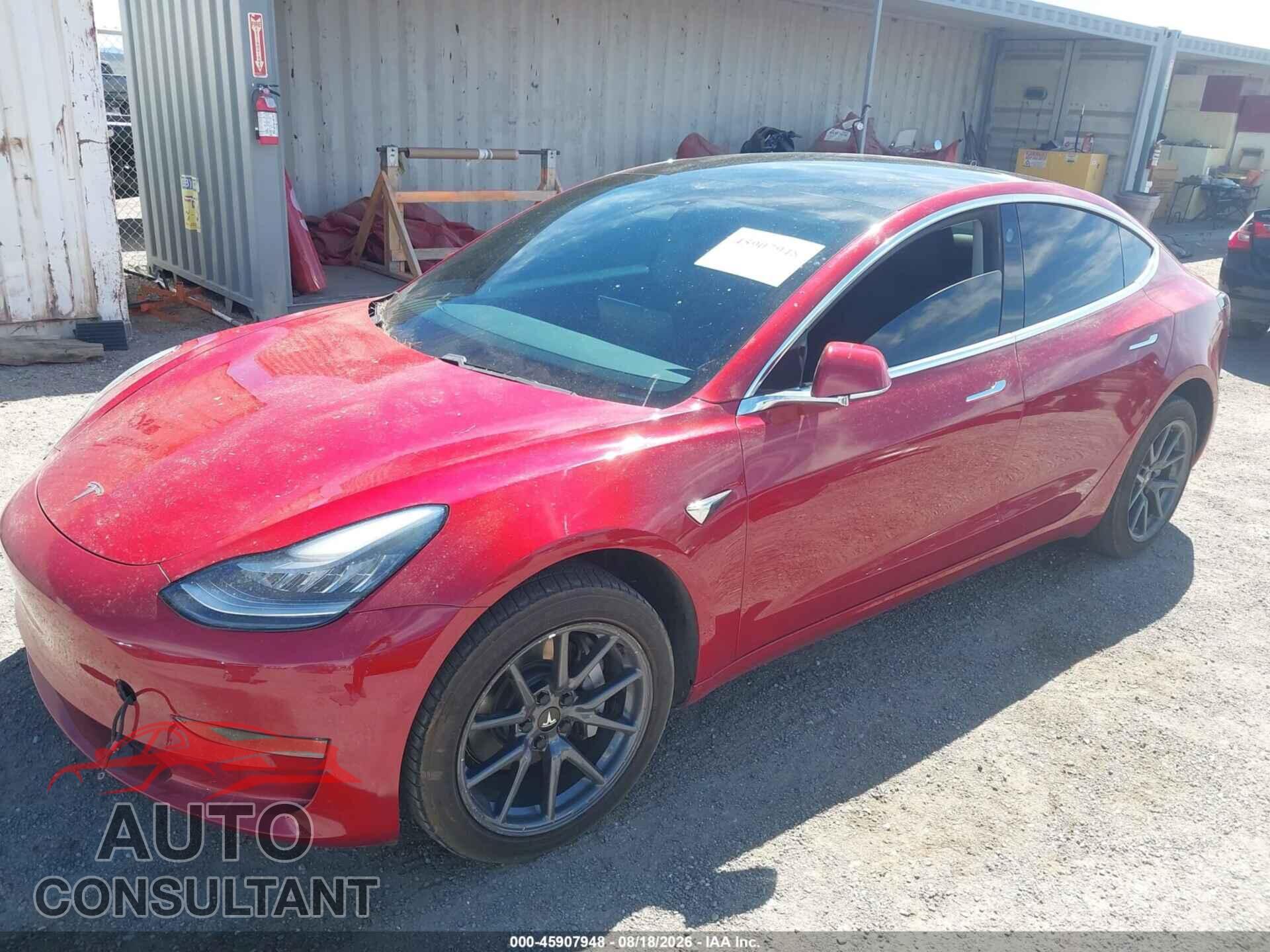 TESLA MODEL 3 2019 - 5YJ3E1EA9KF411441
