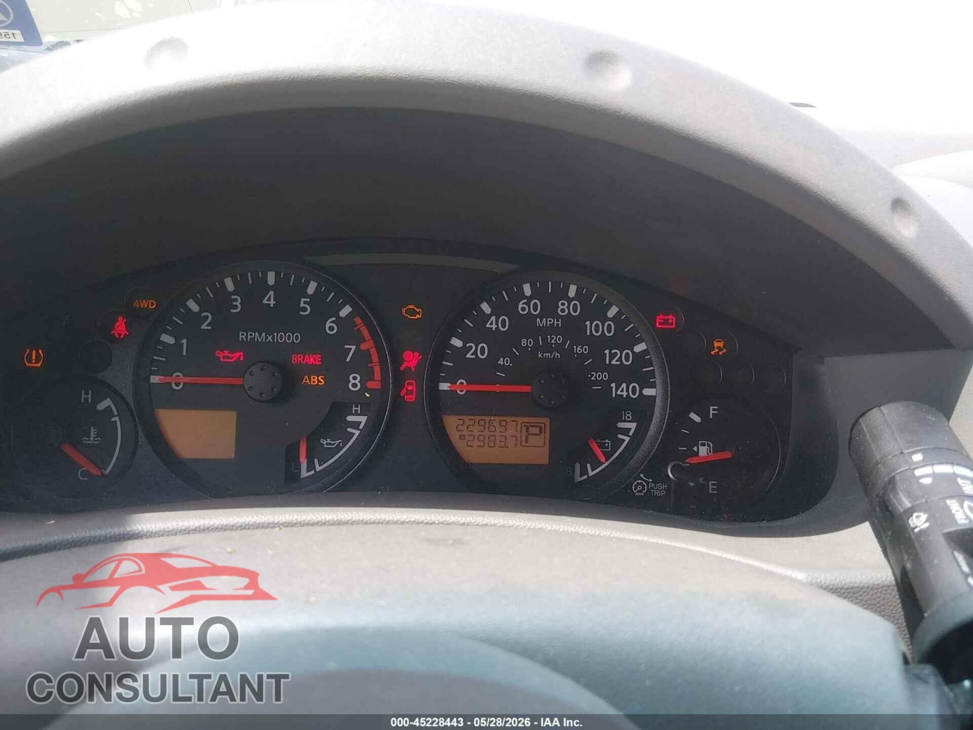 NISSAN FRONTIER 2012 - 1N6AD0EV0CC450065