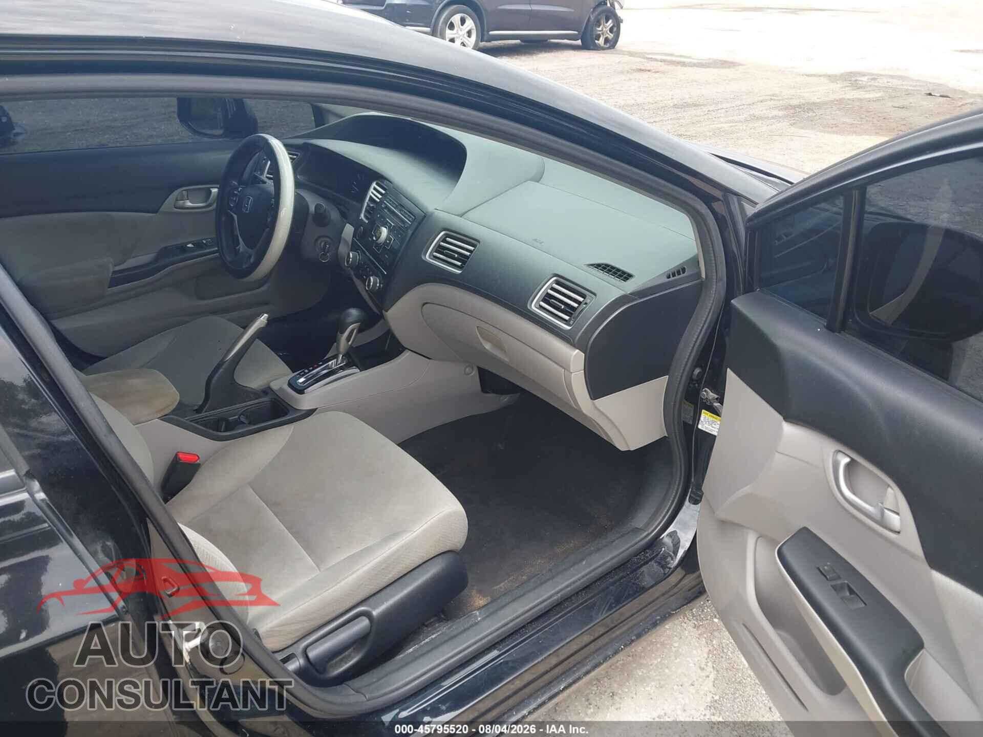 HONDA CIVIC 2013 - 19XFB2F53DE277581