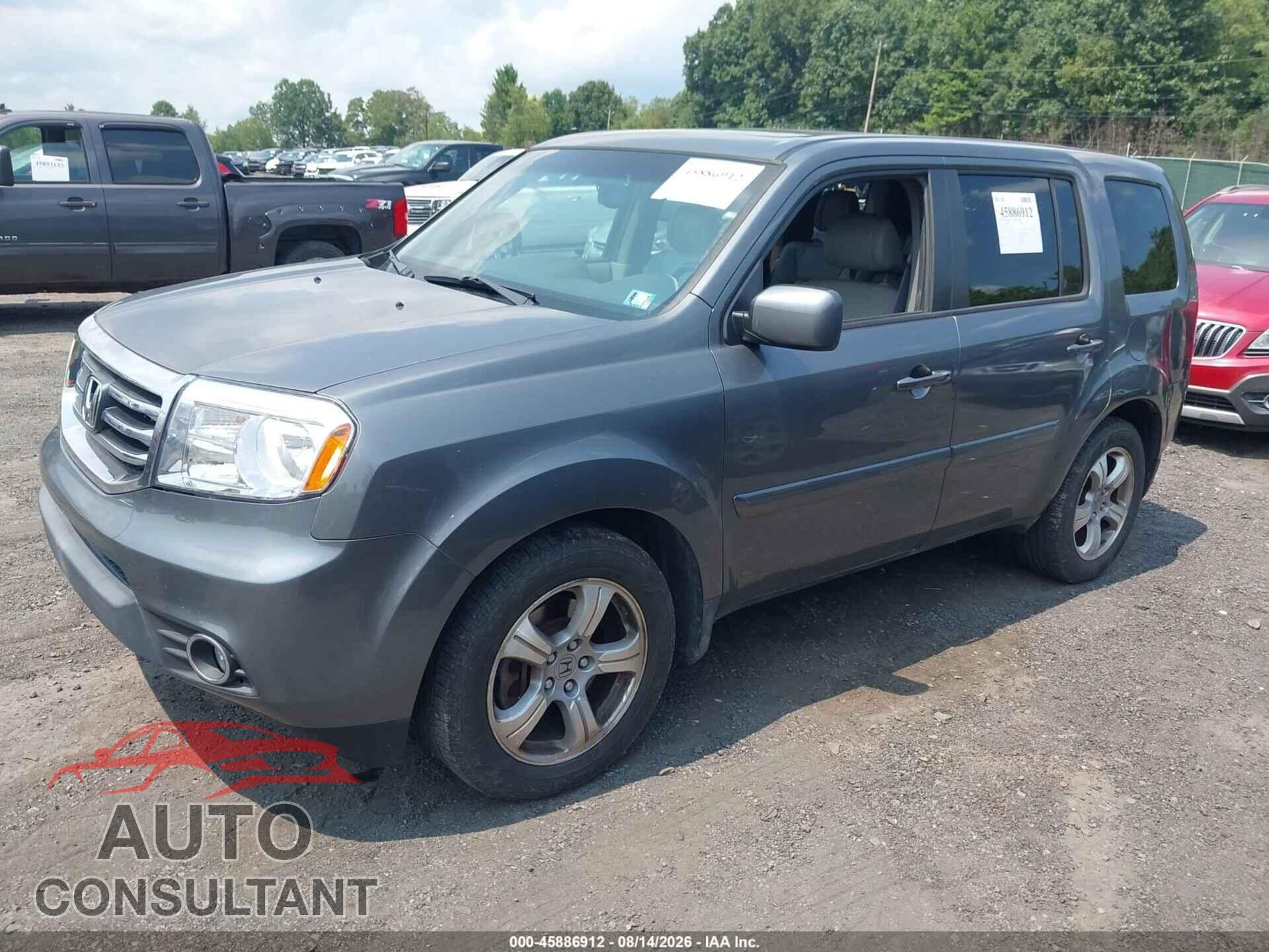 HONDA PILOT 2012 - 5FNYF4H66CB006554