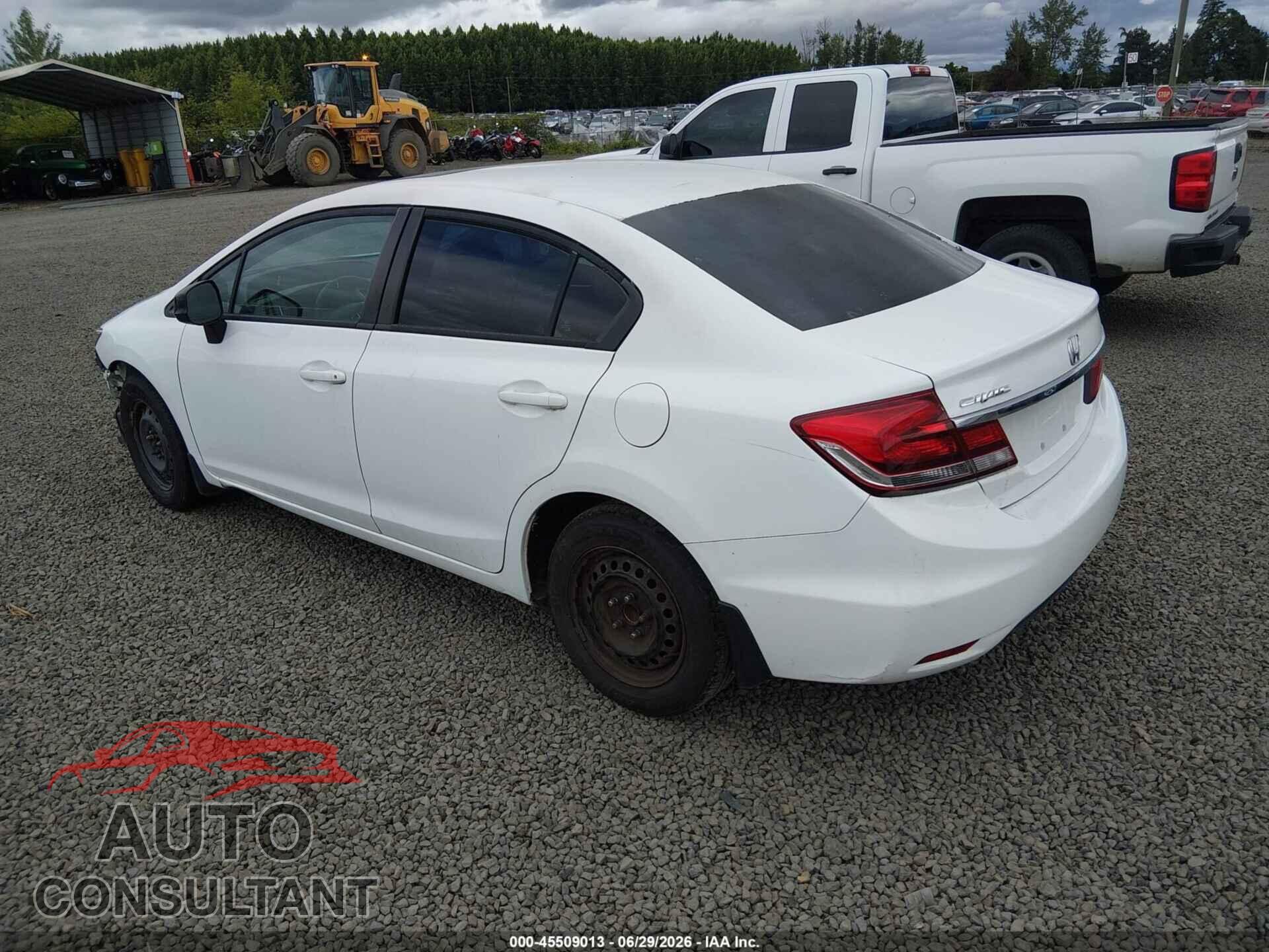 HONDA CIVIC 2013 - 19XFB2F83DE264985