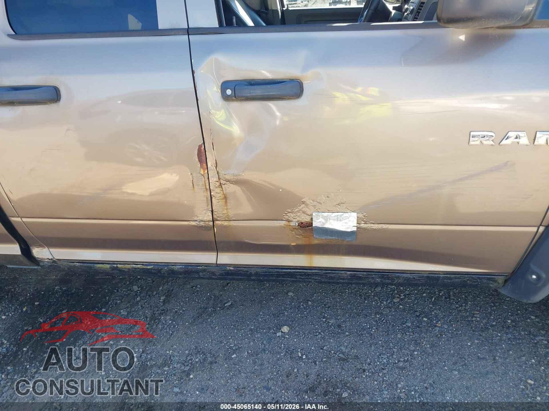 DODGE RAM 1500 2009 - 1D3HB18K39S791125
