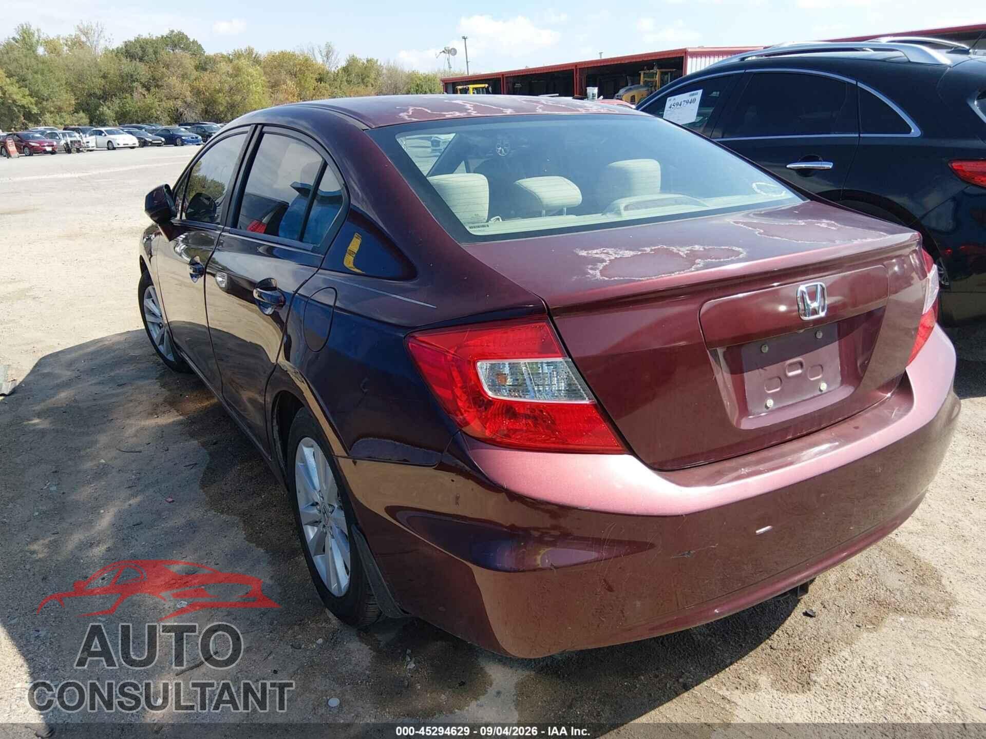HONDA CIVIC 2012 - 2HGFB2F86CH535879