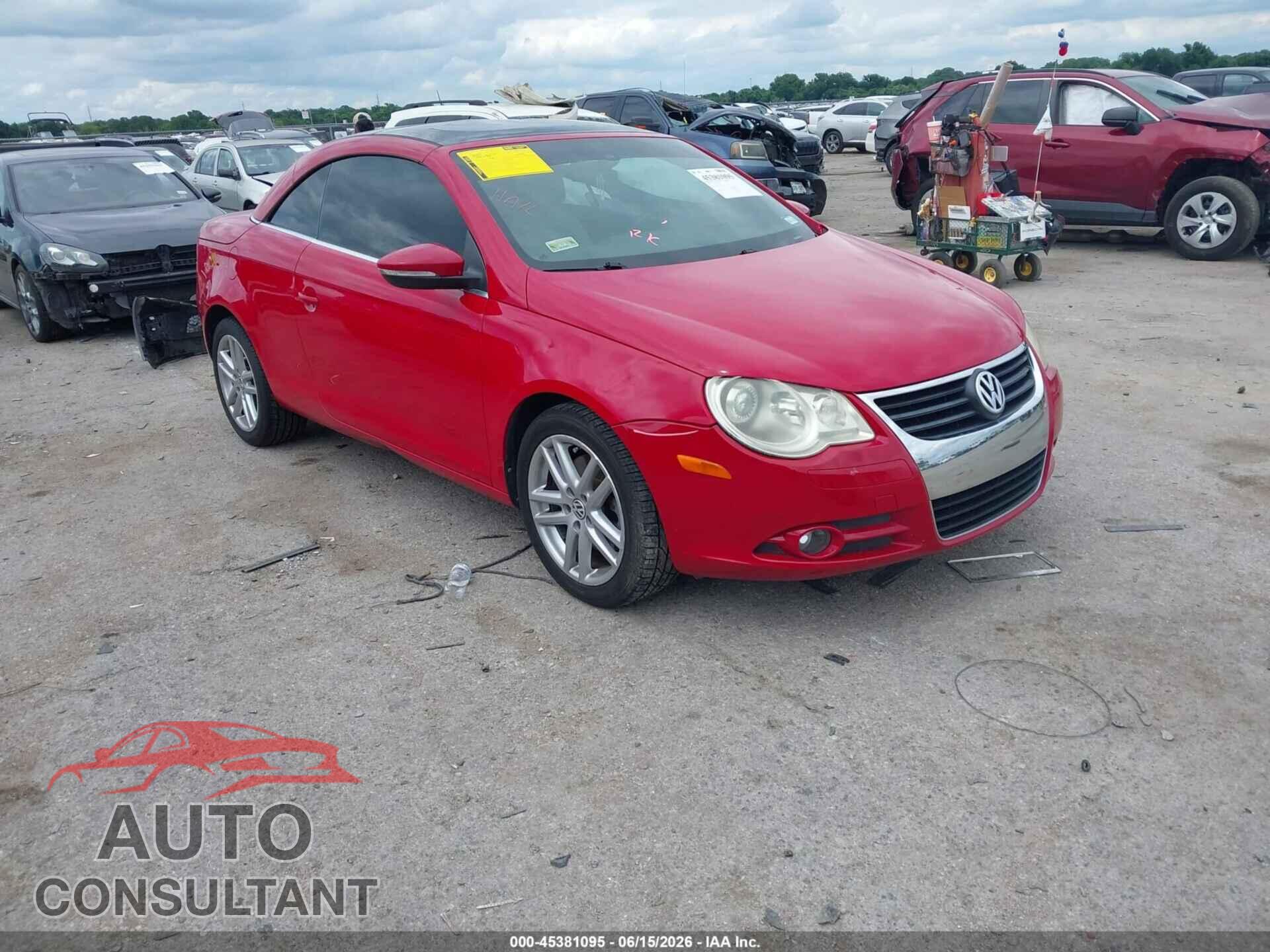 VOLKSWAGEN EOS 2009 - WVWFA71F09V015780