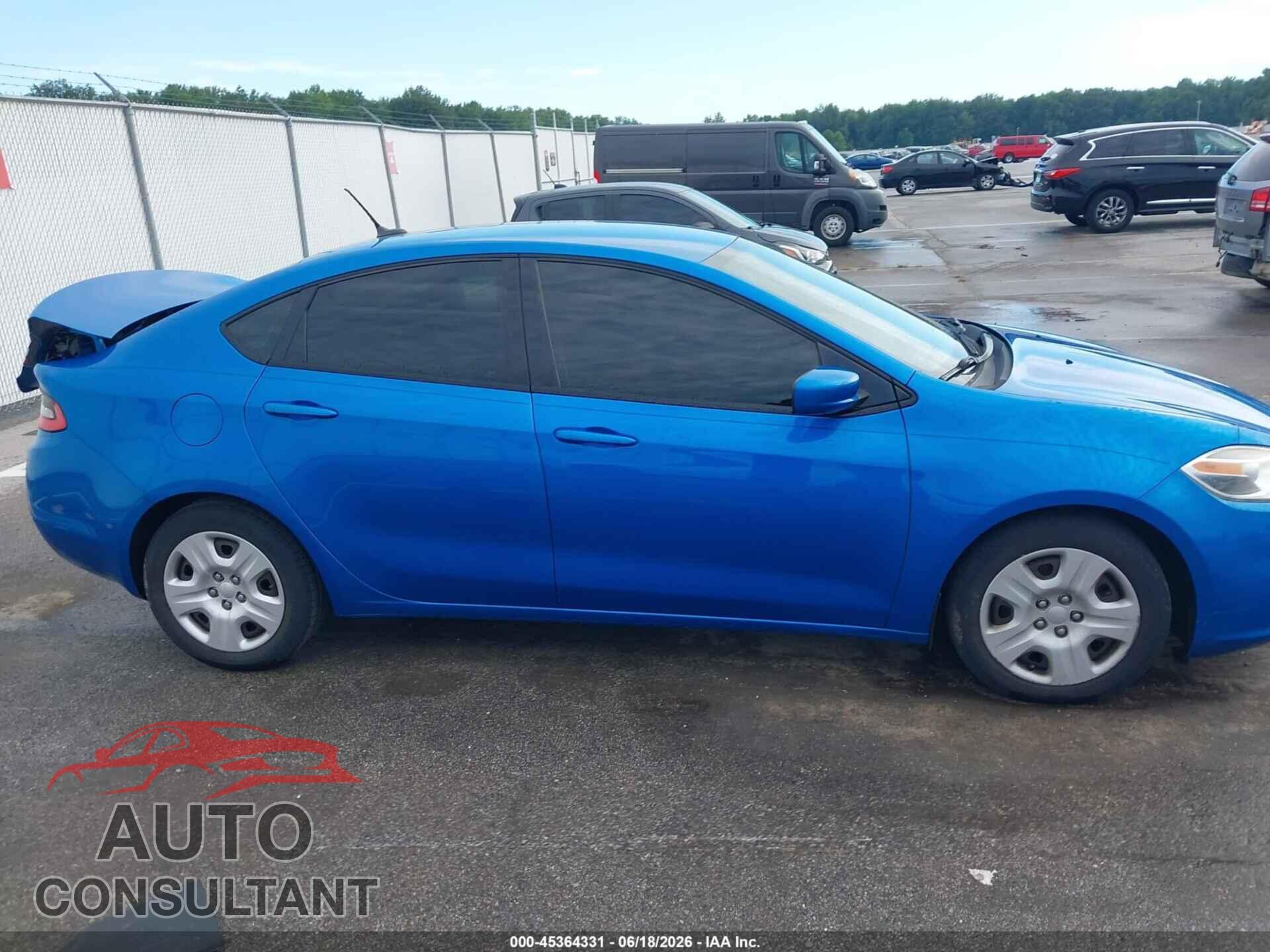 DODGE DART 2015 - 1C3CDFAA6FD407712