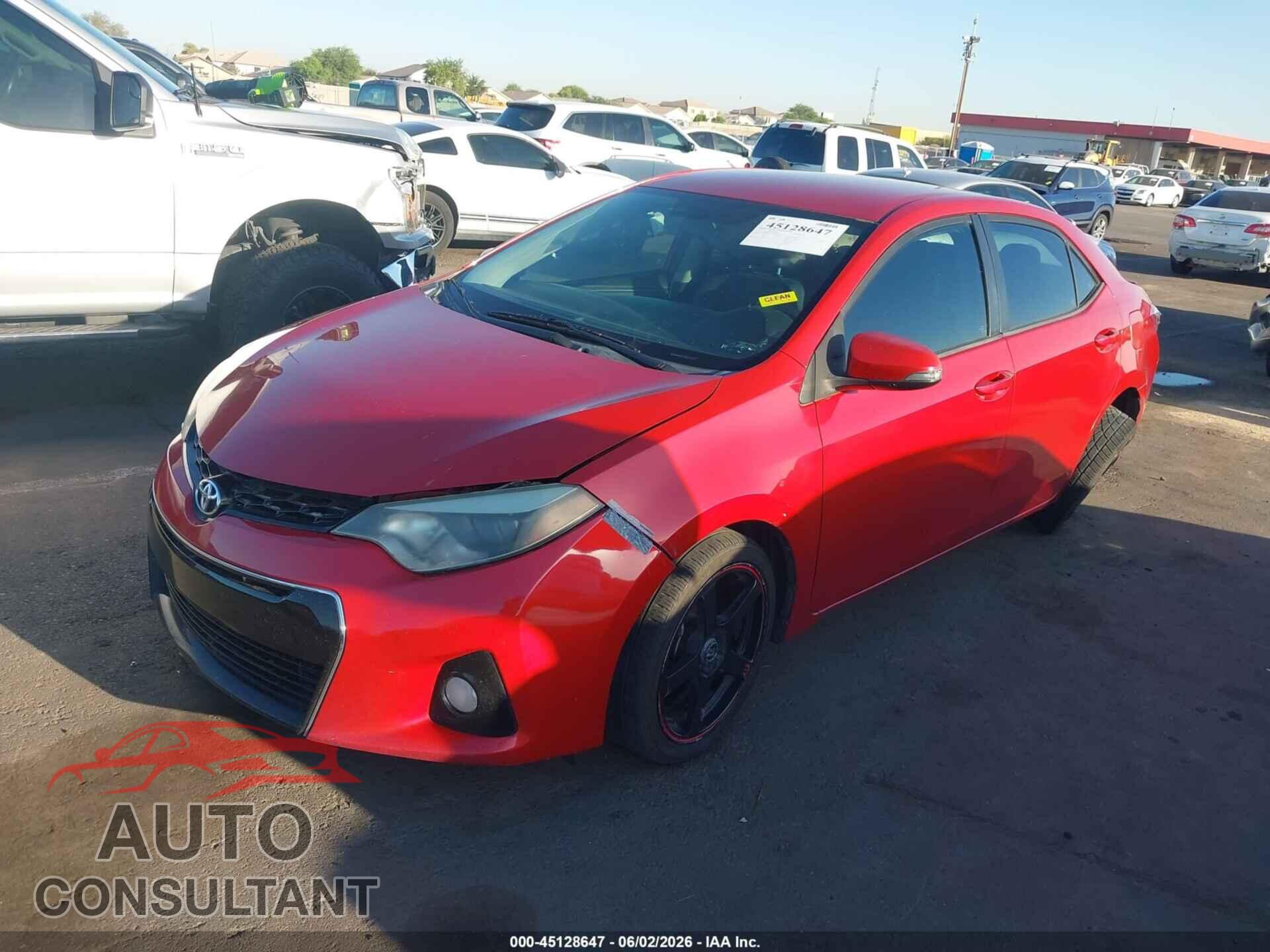 TOYOTA COROLLA 2015 - 5YFBURHE2FP287504