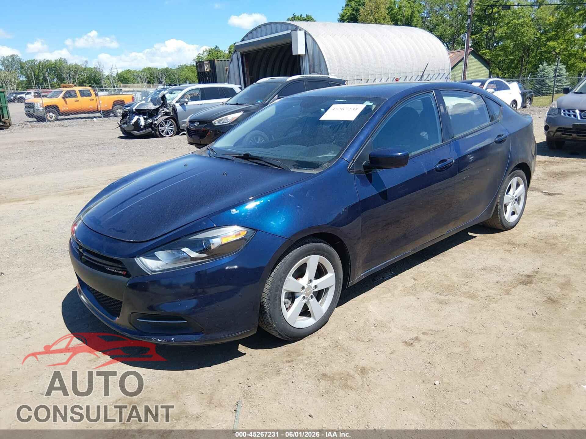 DODGE DART 2015 - 1C3CDFBB5FD221506